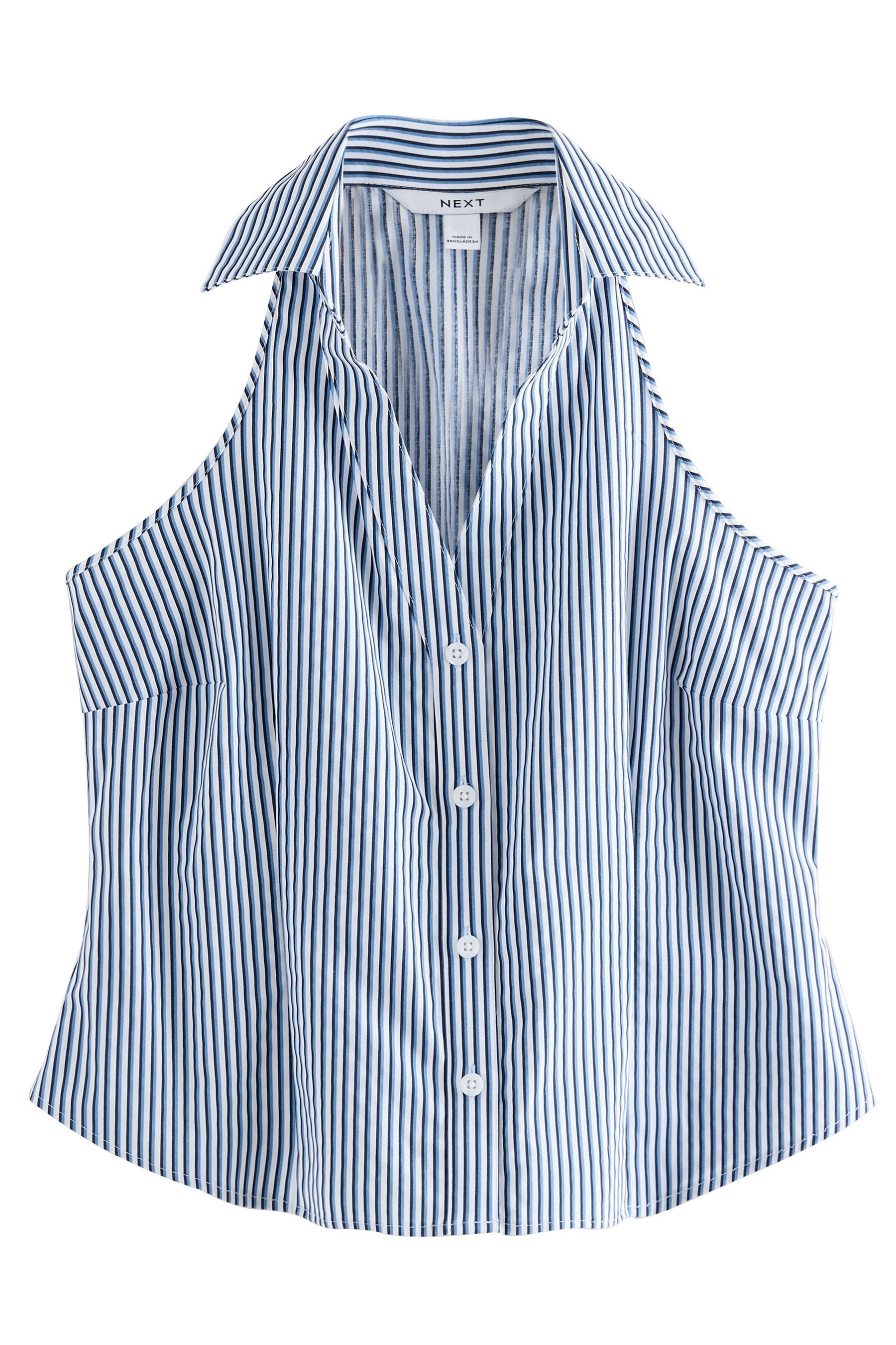 Next Hemdbluse Ärmelloses Neckholder-Oberteil (1-tlg)