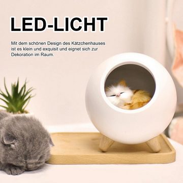 yozhiqu LED Nachtlicht Niedliche Katze Nachtlicht für Kinder und Erwachsene, Nachttischlampen, USB-Aufladung,energiesparend,einstellbare Helligkeit,schöne Dekoration