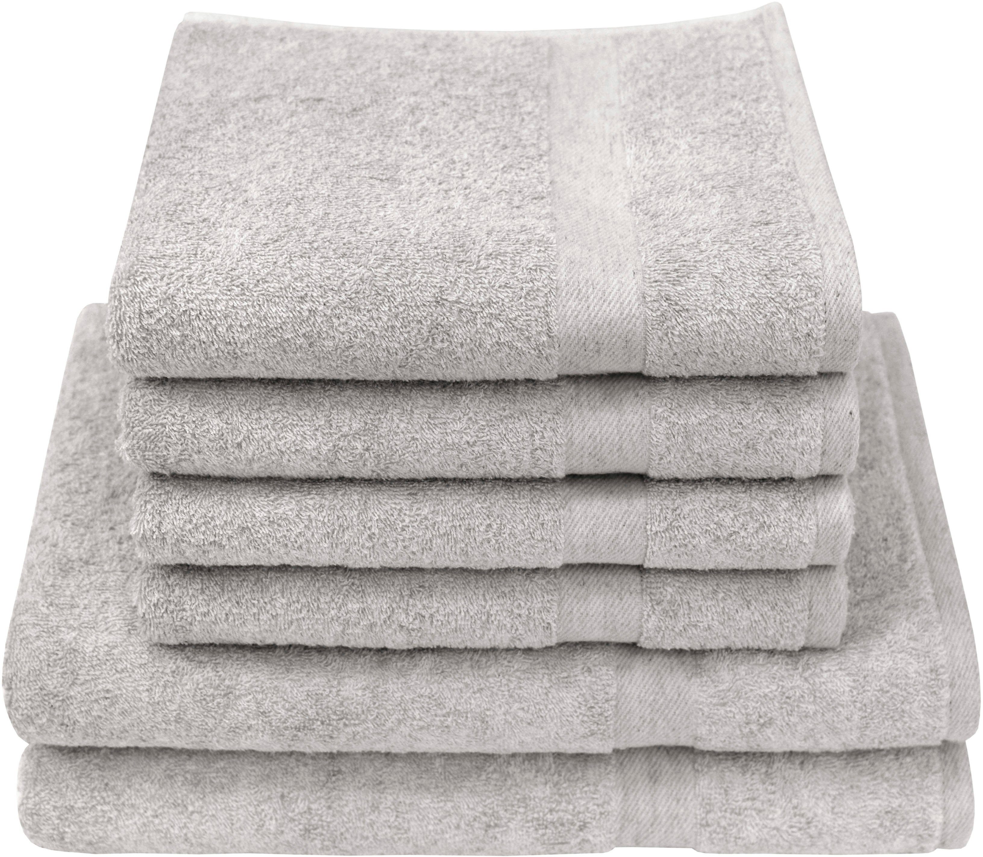 Dyckhoff Handtuch Set Deep Harmony Comfort, Frottier (Set, 6-St), 15% Hanf;4 Handtücher (50x100cm), 2 Duschtuch (70x140cm)