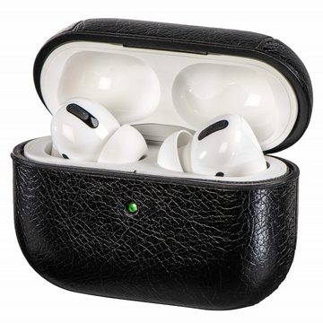 Hama Etui mit Sport-Band Case Cover Schutz-Hülle Headset (Inkl. Nacken-Band, Leder-Optik, für Ladecase Apple AirPods Pro)