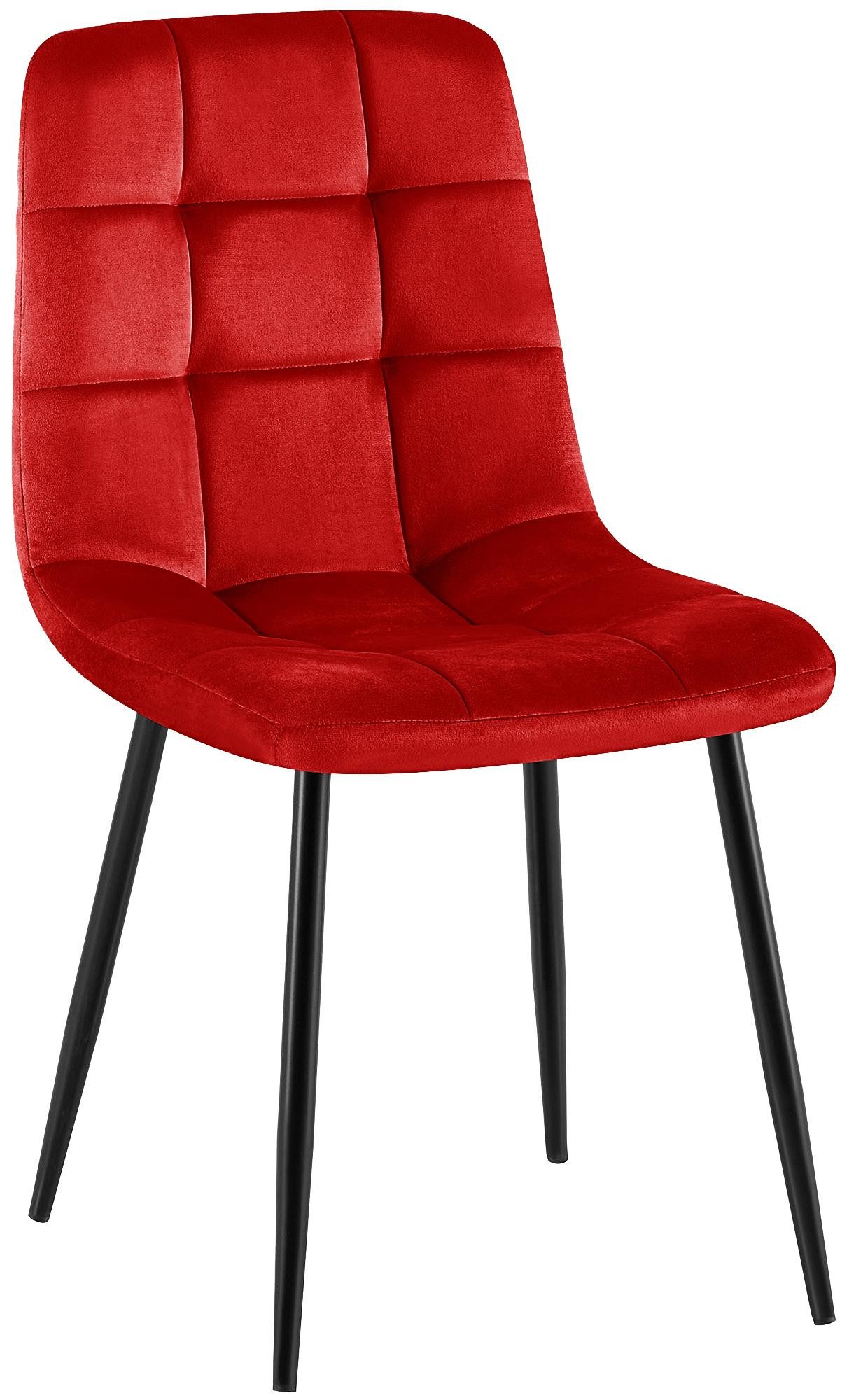 CLP Esszimmerstuhl Antibes (1er, 1 St), Sitzpolster mit Samtbezug, bis 150 kg