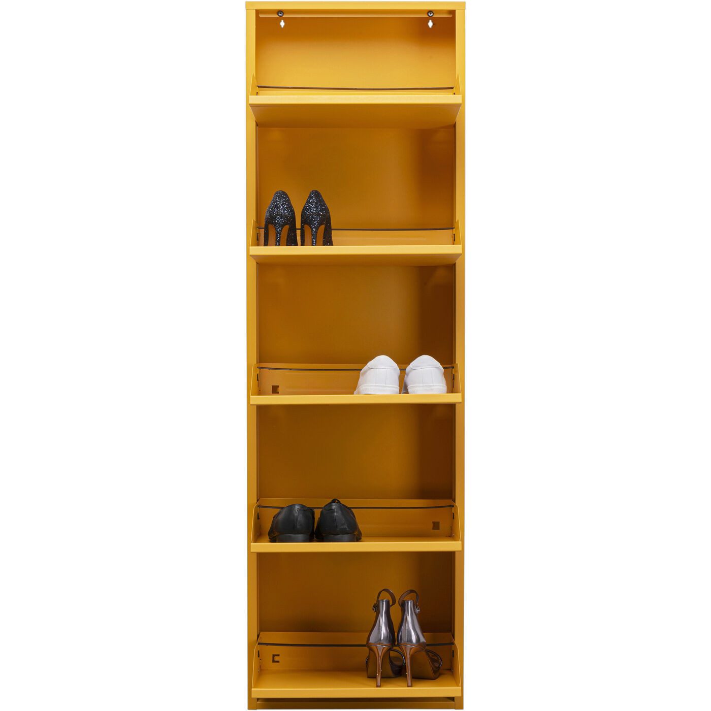 Kare Design Schuhschrank Caruso schmaler Schuhkipper mit 5 Klappen