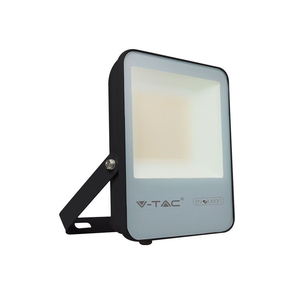 V-TAC LED Flutlichtstrahler, LED-Leuchtmittel fest verbaut, Kaltweiß, Tageslichtweiß, LED Außenwandstrahler schwarz Spot beweglich Flutlicht Glas H 20,45 cm