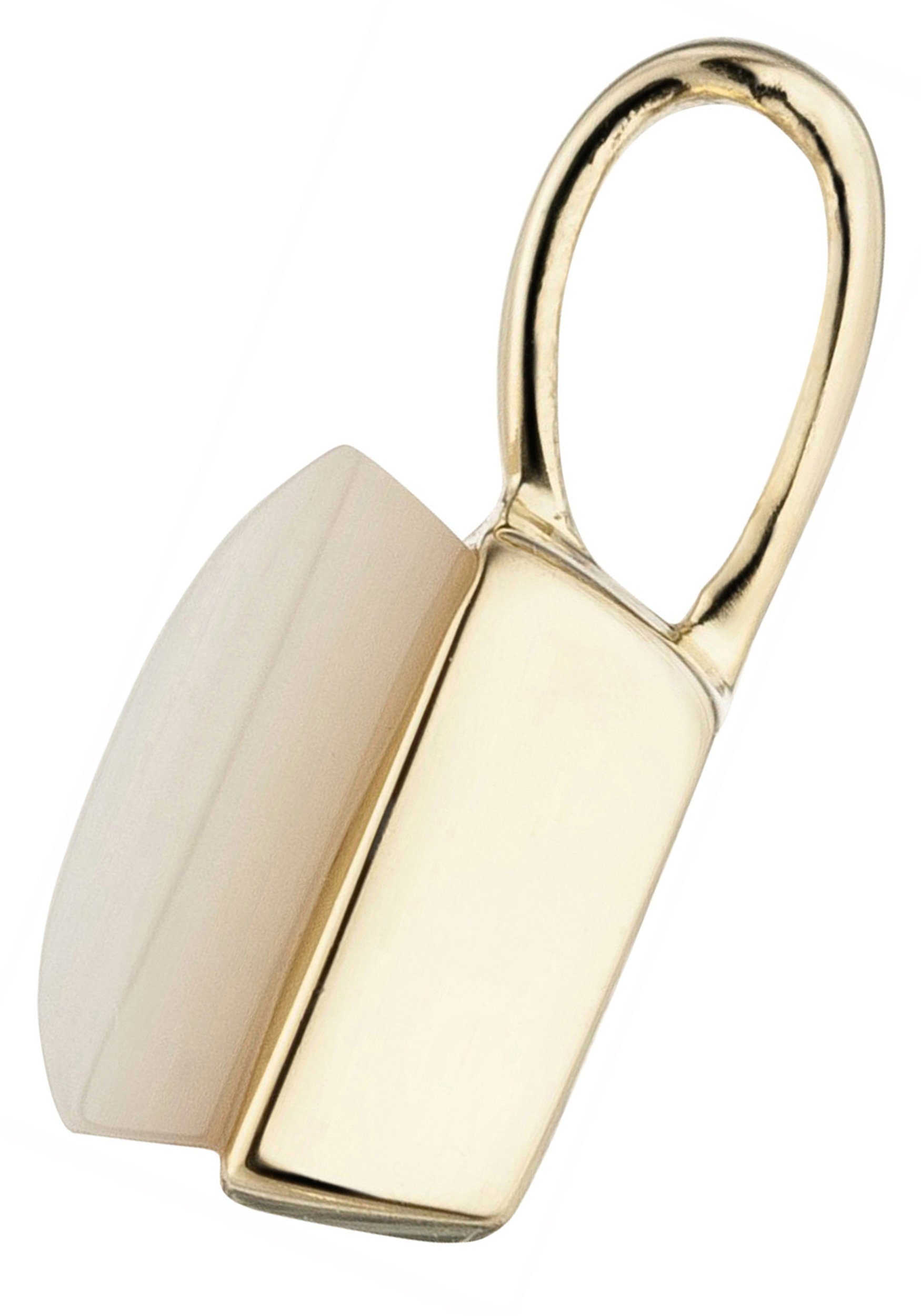 JOBO Kettenanhänger Anhänger mit Perlmutt-Einlage, 925 Silber vergoldet günstig online kaufen