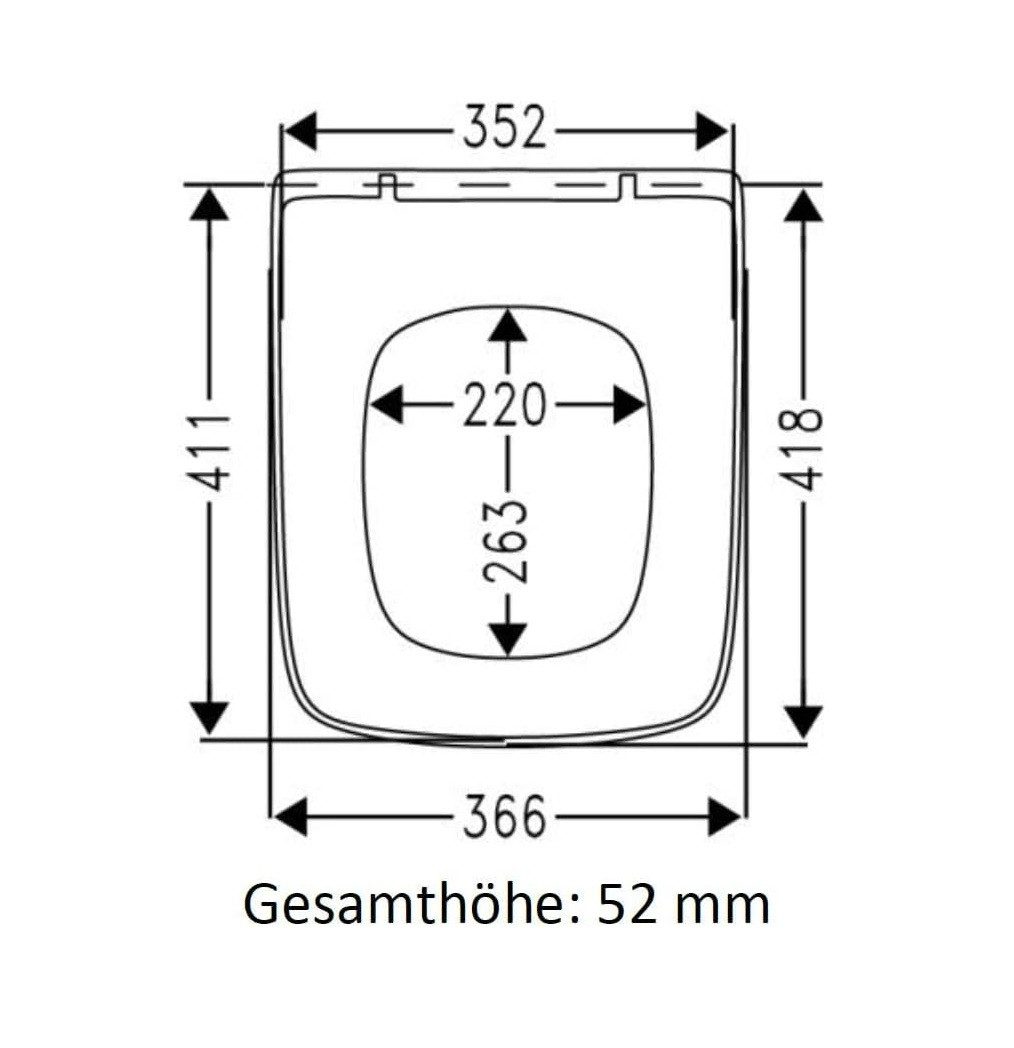 VIGOUR WC-Sitz WC Sitz derby oval - DESIAS günstig online kaufen