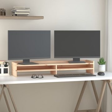 vidaXL Monitorständer 100x24x16 cm Massivholz Kiefer Monitorständer