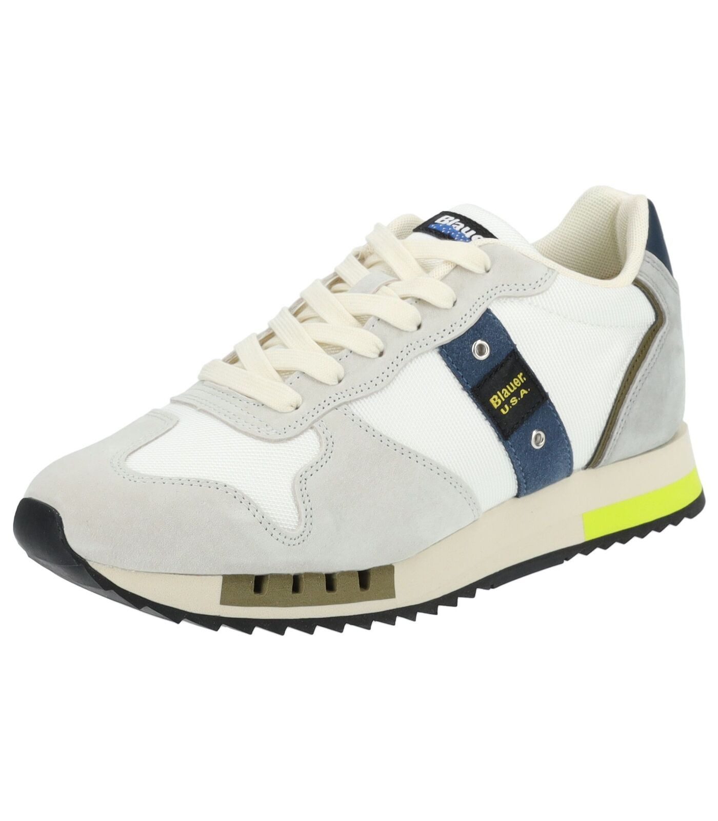 Blauer Sneaker Leder/Textil Sneaker