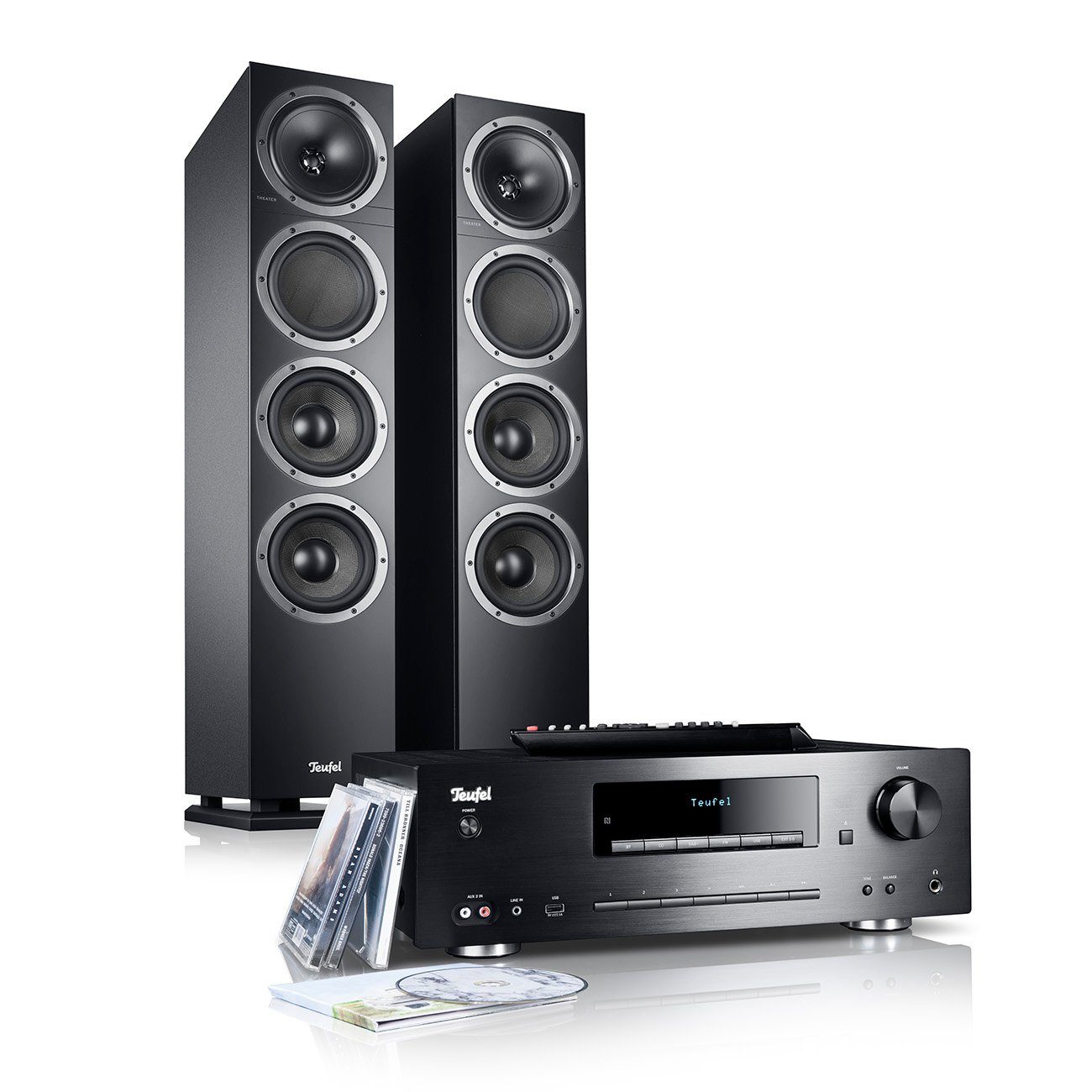 Teufel THEATER Kabel, DAB) 500 und 180 Lautsprechersystem KOMBO (Bluetooth W