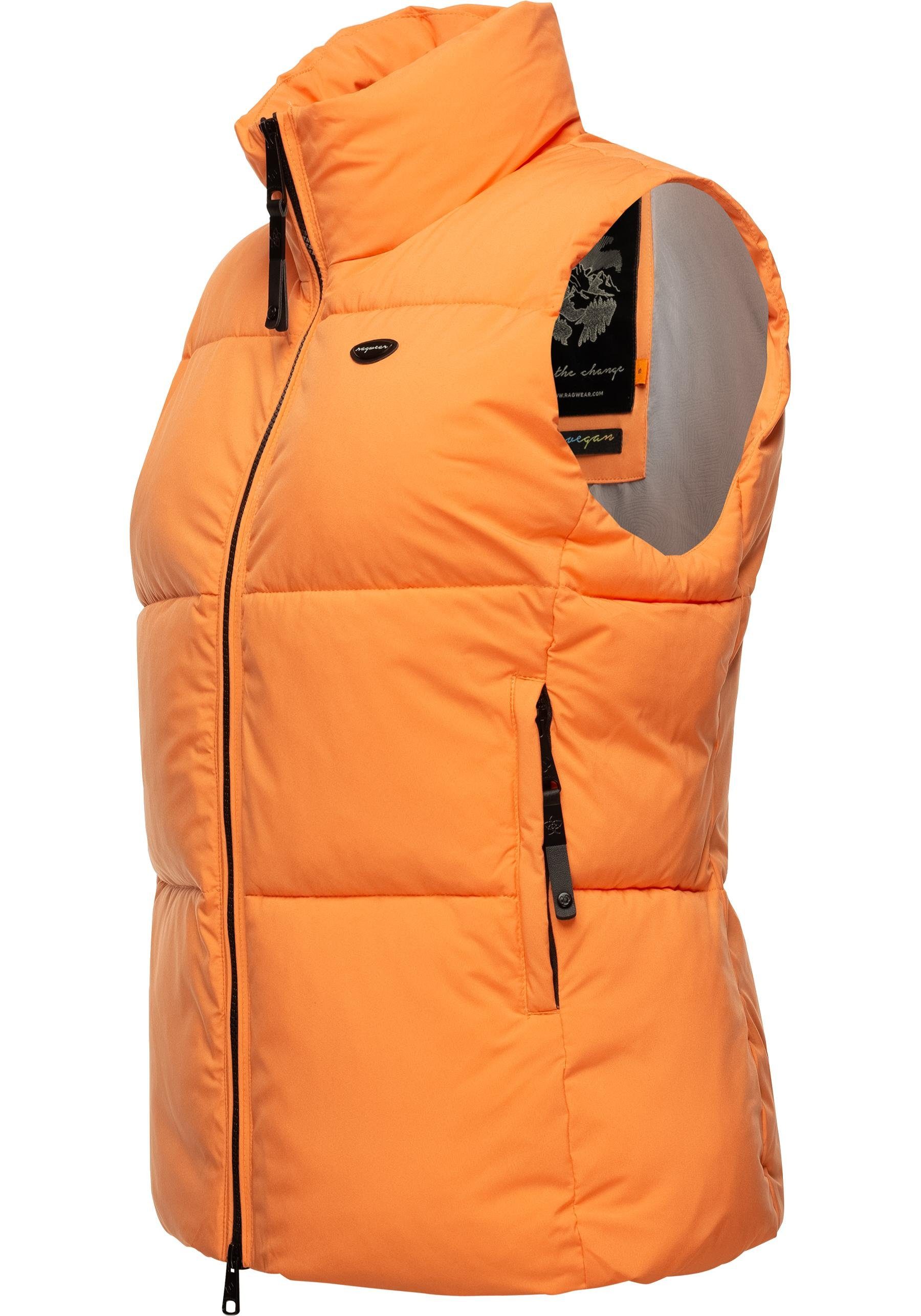 Ragwear Steppweste Ailish Wasserdichte Damen Weste ideal für die Übergangszeit