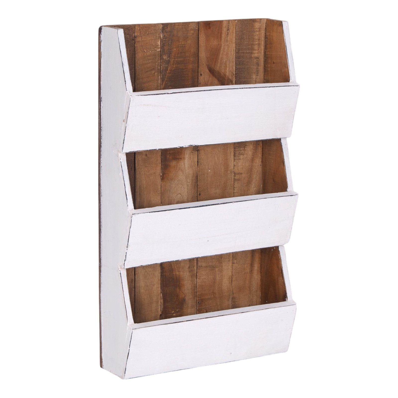 DESIGN DELIGHTS Wandregal ZEITUNGSREGAL "NEWS 60", Altholz massiv, 60x38x11 günstig online kaufen