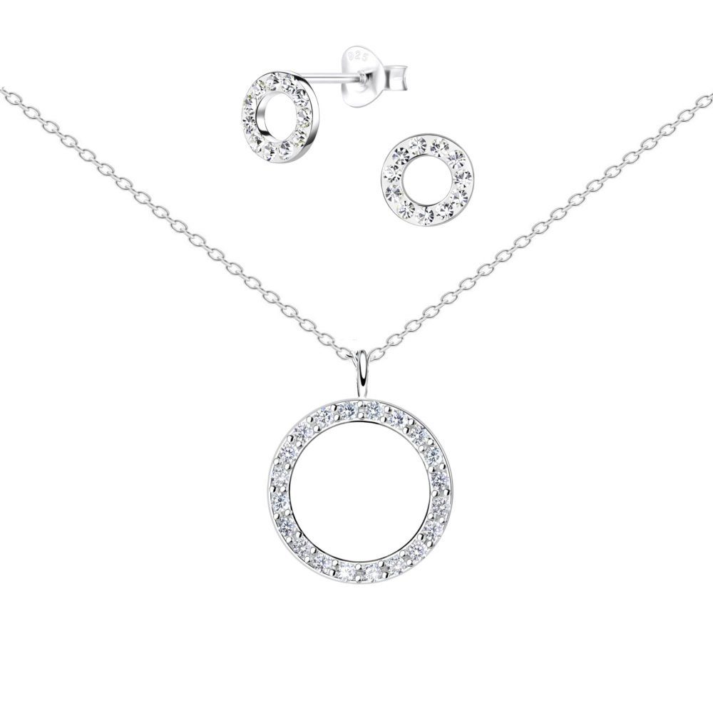 ALEXANDER YORK Schmuckset CIRCLE Zirkonia, 4-tlg., günstig online kaufen