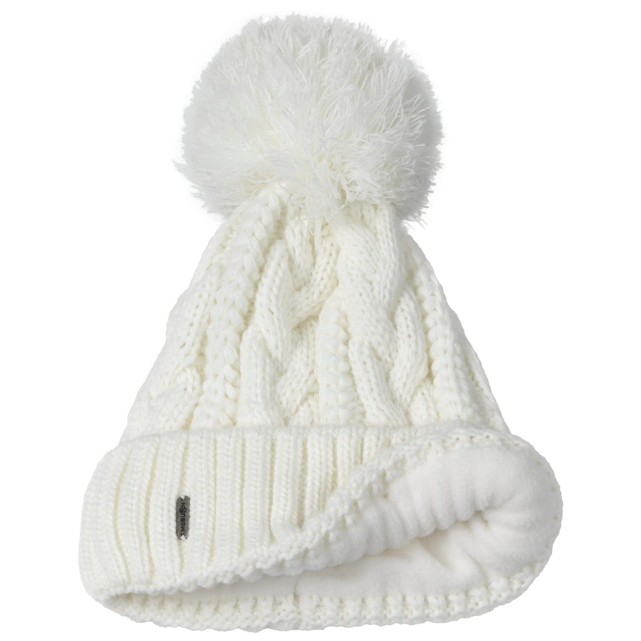 McBurn Bommelmütze (1-St) Damenmütze mit Umschlag, Made in Italy günstig online kaufen