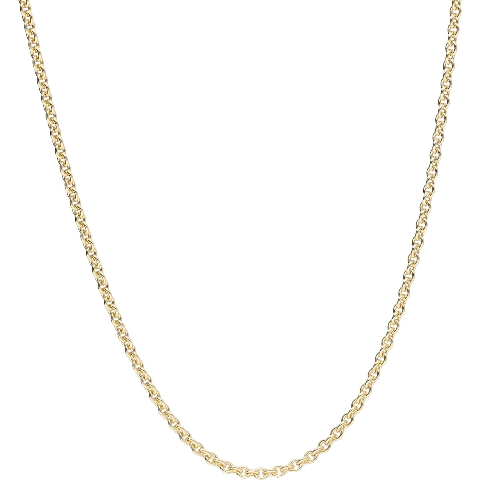 Kette ohne Anhänger Ankerkette, massiv, Gold 585