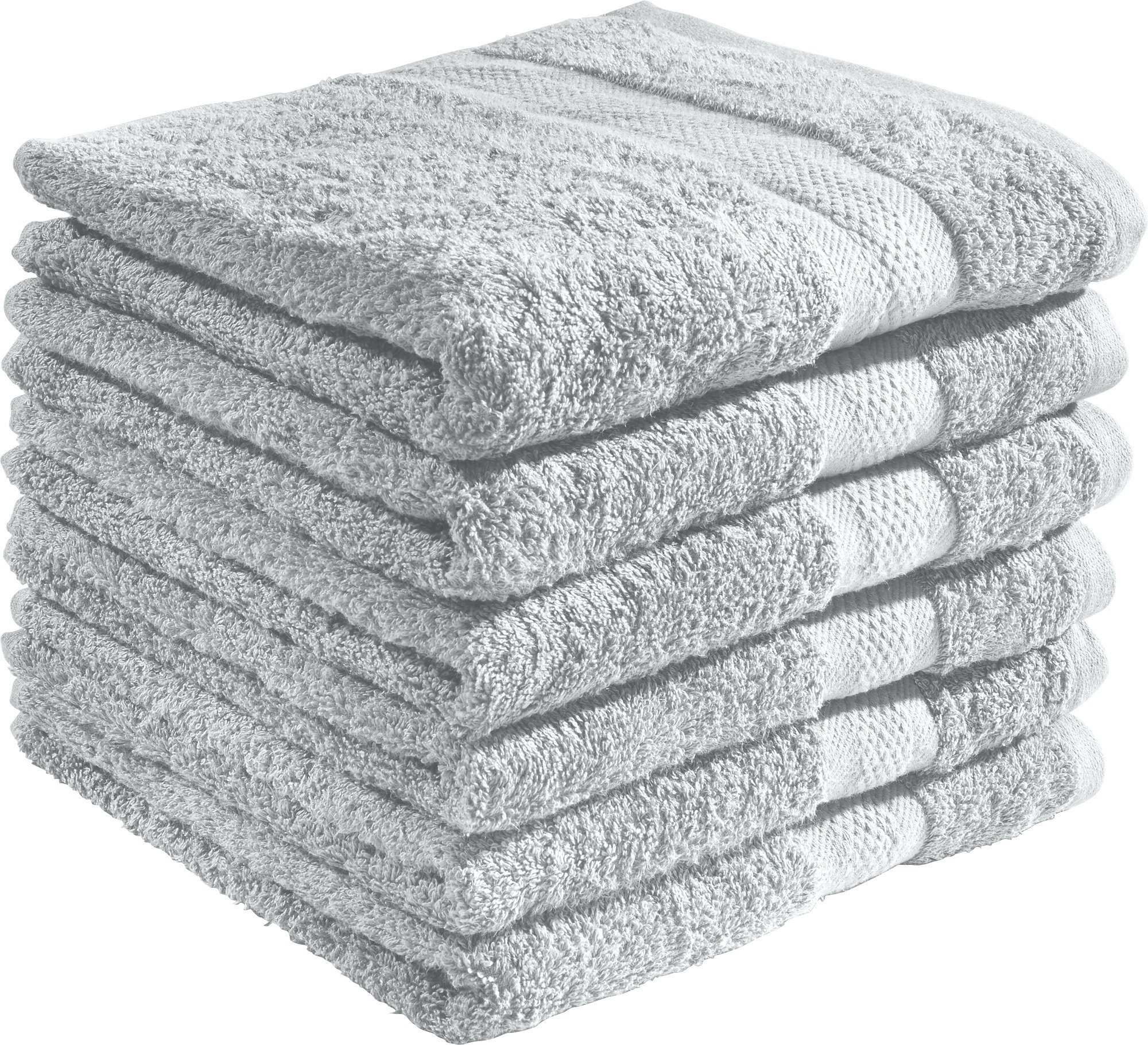 REDBEST Handtuch Handtuch "Chicago" 6er-Pack, Frottier, Walk-Frottier Uni