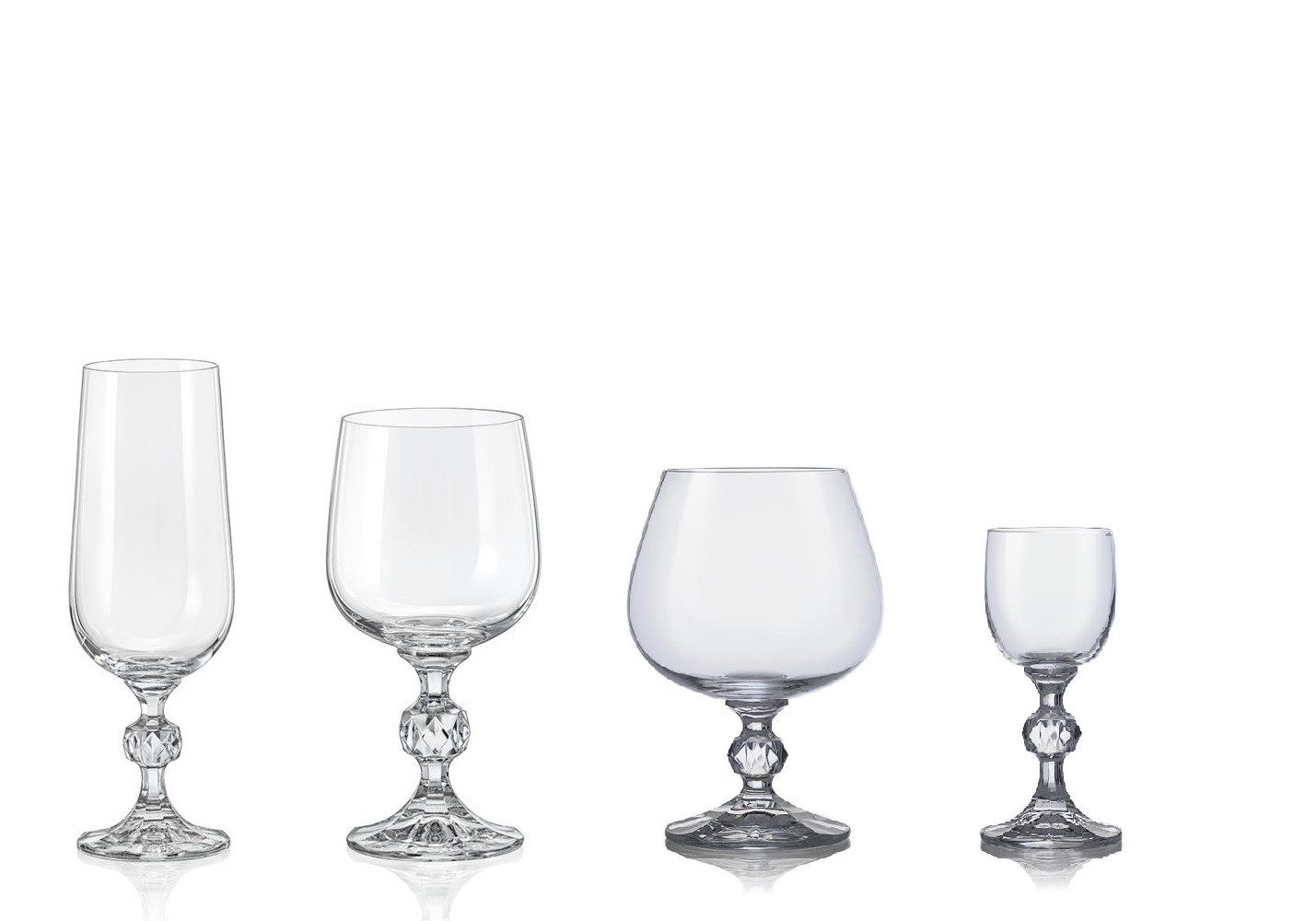 Crystalex Gläser-Set Celebration Kristallgläser Set 24 teilig, Kristallglas, Бокалы, Sektgläser, Cognacgläser, Likörgläser