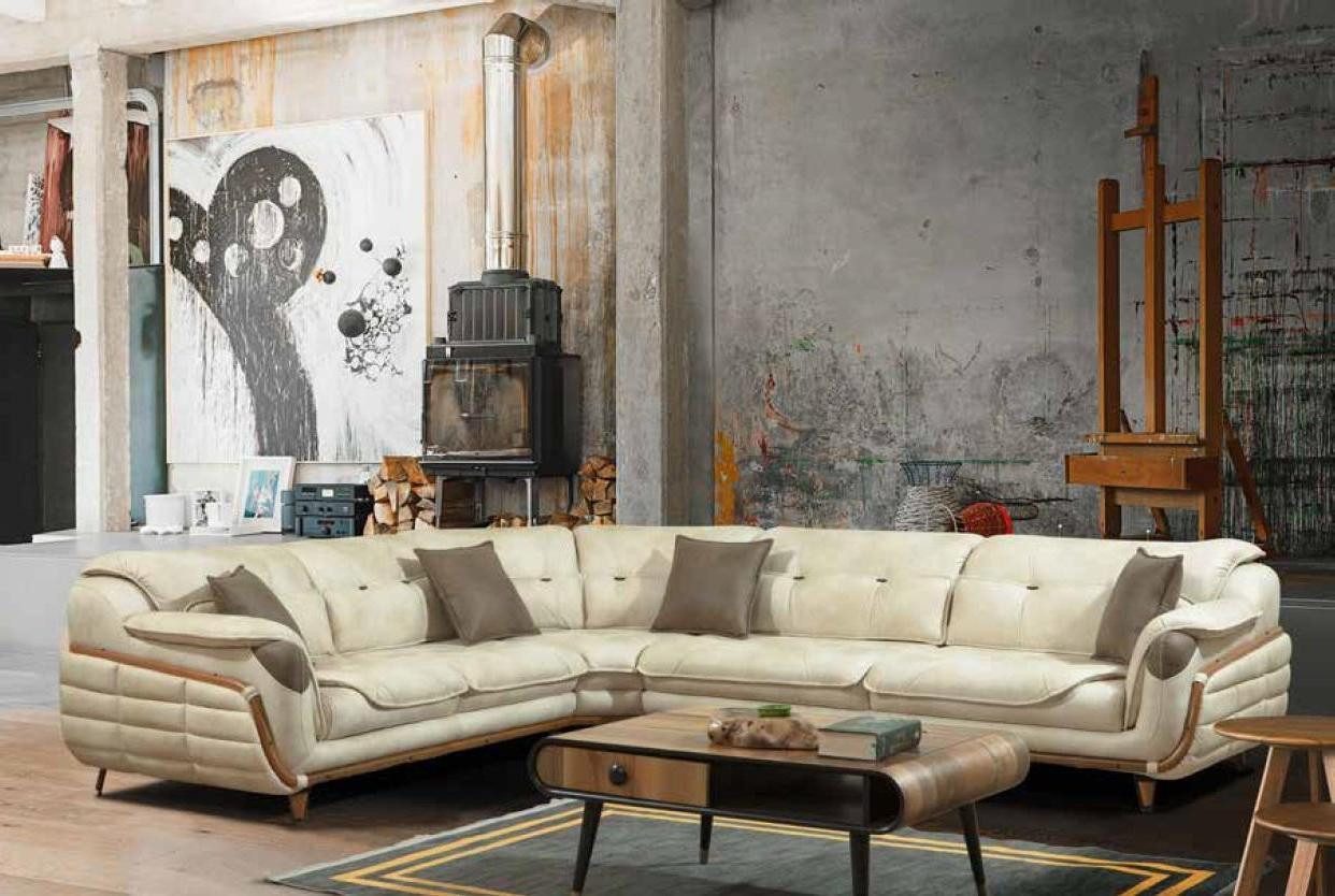 Xlmoebel Ecksofa Luxuriöse Wohnlandschaft in L-Form aus Textil, Eckcouch Мебель in edlem, Hergestellt in Europa
