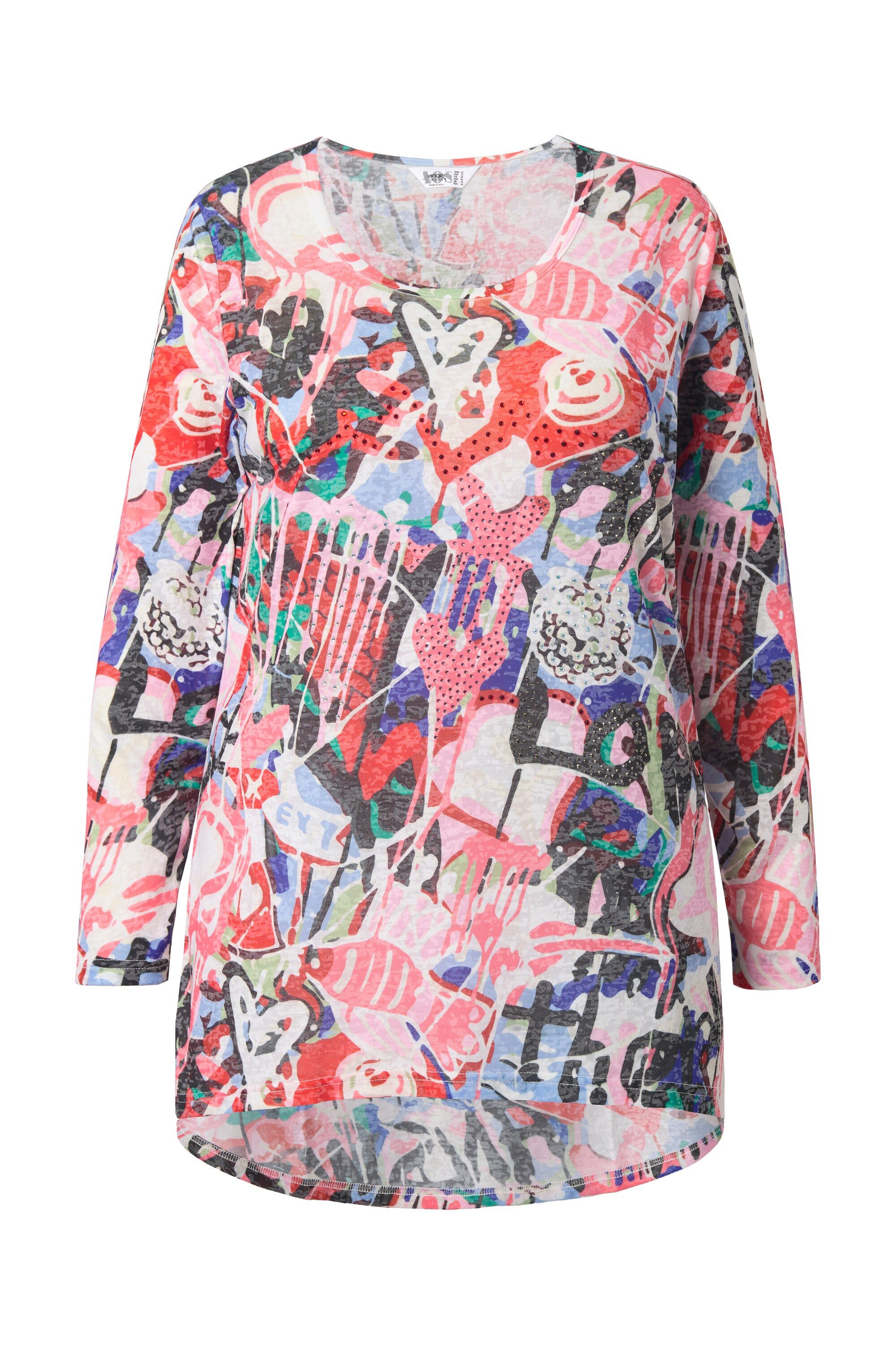 Angel of Style T-Shirt Langarmshirt A-Linie Glitzersteinchen günstig online kaufen