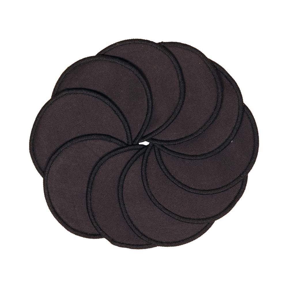 pandoo Abschminkschwamm 10 wiederverwendbare Abschminkpads, Schwarz, 100% Bio-Baumwolle, 10 tlg.
