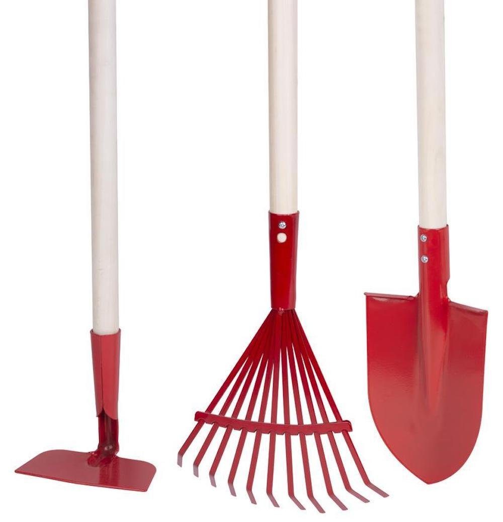 PROREGAL® Gartenpflege-Set Gartenwerkzeug Set. Rake, Schaufel, Hacke, 900mm