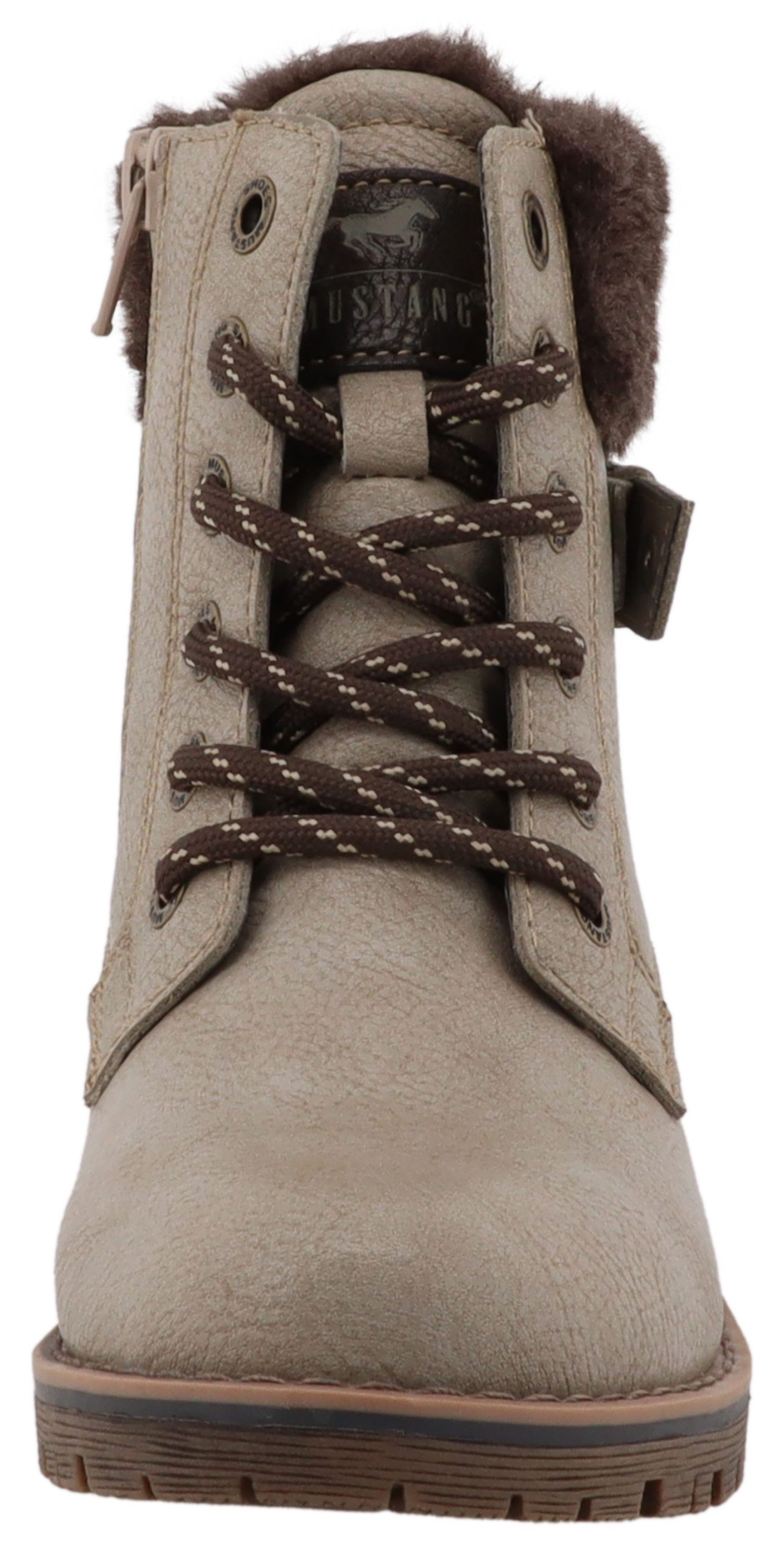 Mustang Shoes Matilde Winterstiefel Oudoorboots, Schnürstiefel mit Warmfutter