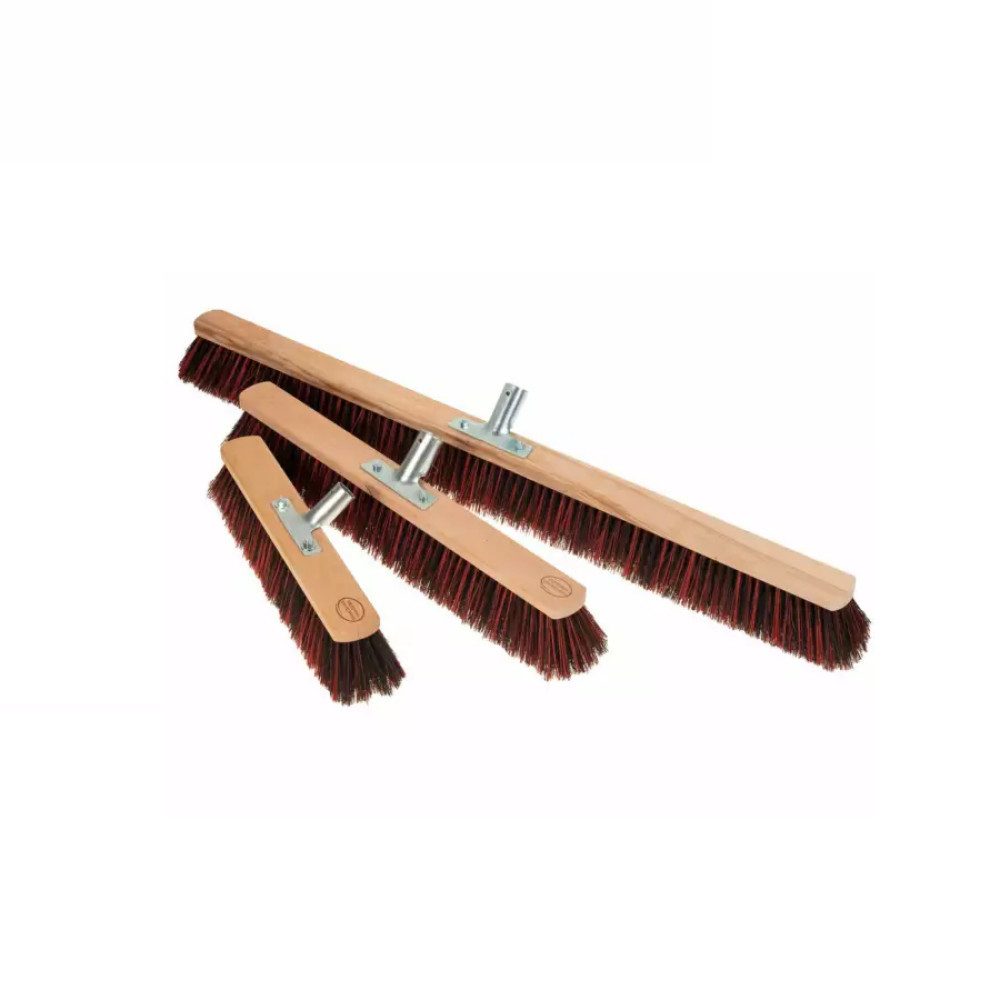 Bürstenmann Besenstiel Bürstenmann Saalbesen 40cm mit Holzkörper aus Haarmischung schwarz, (1-St)