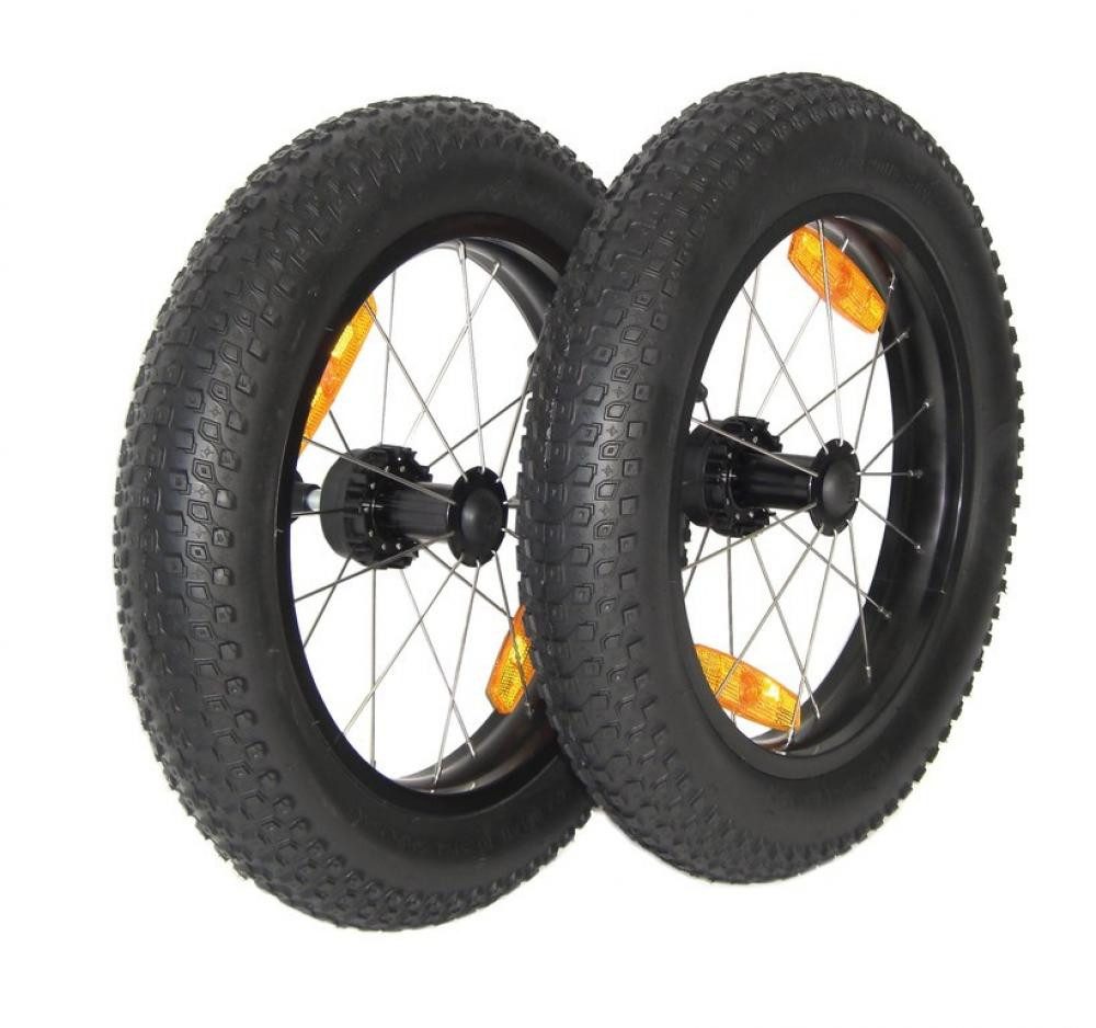 Burley Fahrradkinderanhänger Burley Laufrad Satz 16+ 16x3 Push Button Räder Satz