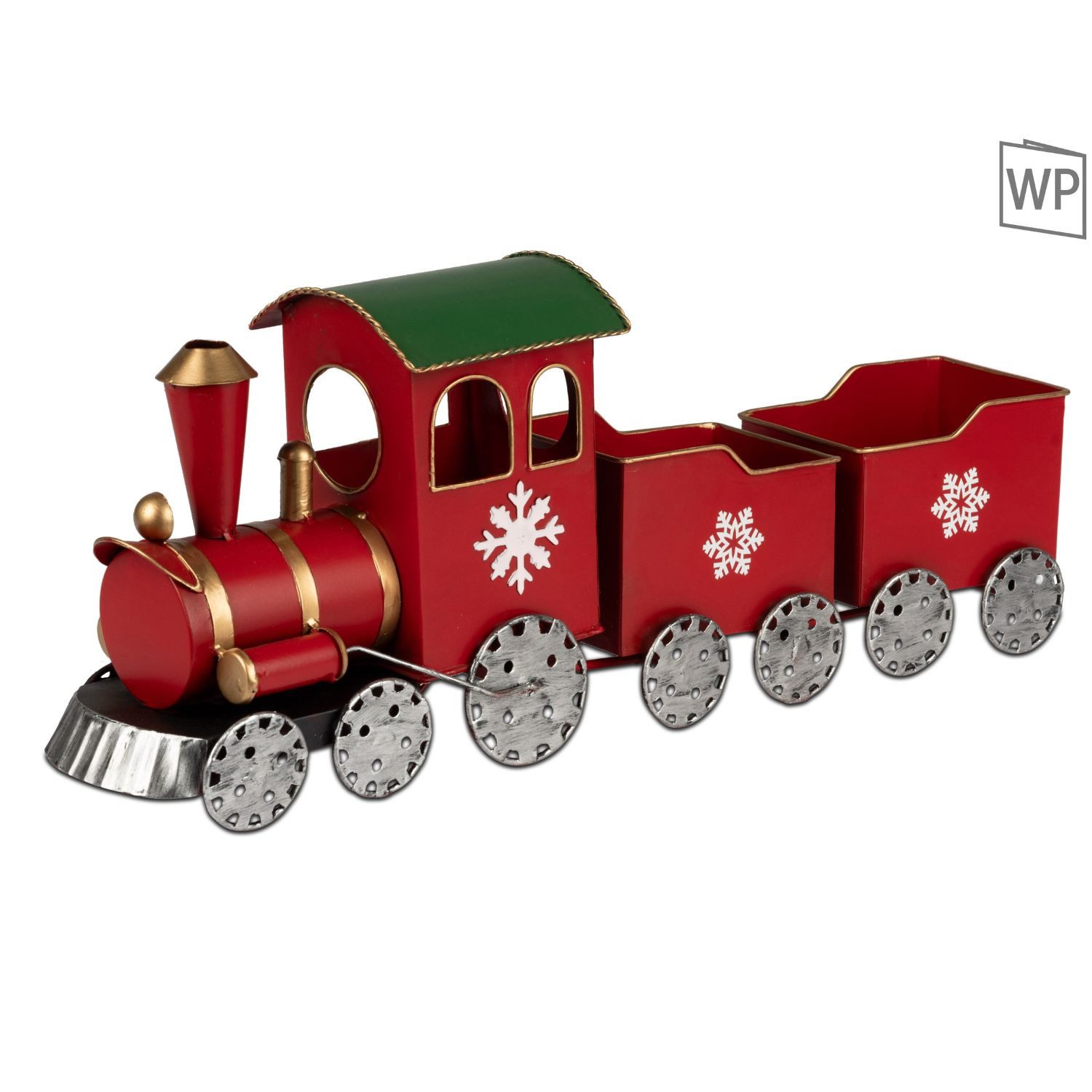 formano Weihnachtsfigur Fahrzeuge, Höhe: 20cm, Farbe: Rot, Motiv: Eisenbahn