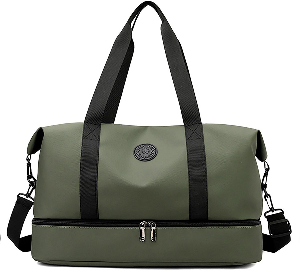 Fyrove Reisetasche Sporttasche mit Schuhfach und Schultergurt,große Reisetasche (Atmungsaktiv, wasserdicht, verschleiBfest, groBes Fassungsvermogen), Schultergurt, für Yoga, Schwimmen, Tourismus, Fitness
