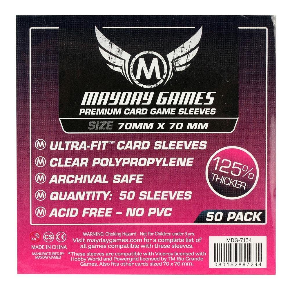Mayday Games Spiel Premium Small Square Card Hüllen 70x70mm 7134