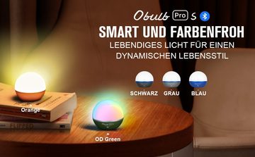 OLIGHT Nachtlicht Obulb Pro S Farbenfrohe und Dynamische Lichtkugel mit App-Steuerung