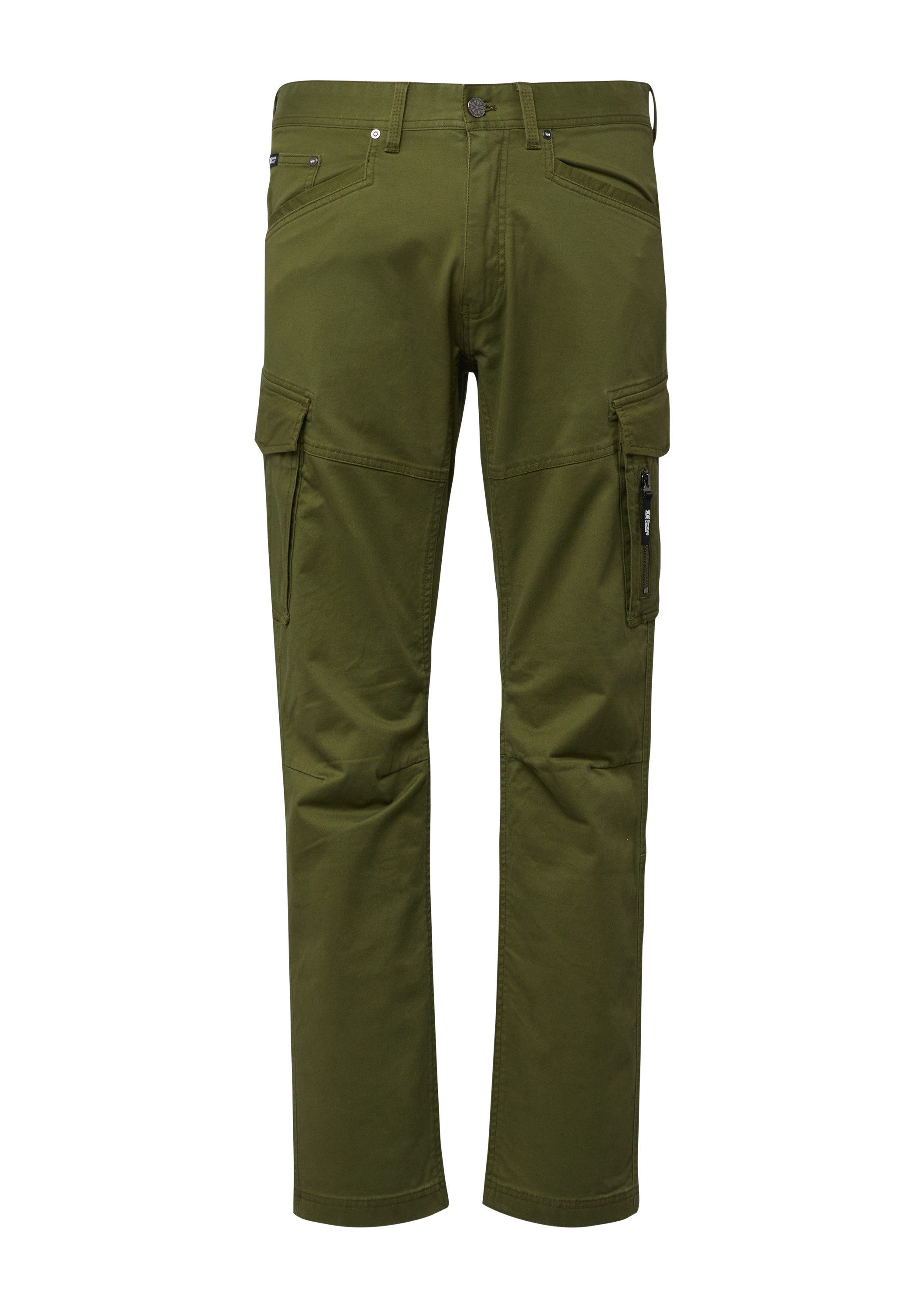 s.Oliver Chinos Hose Regular Fit: Cargo-Hose aus Baumwollmix mit Straight Leg