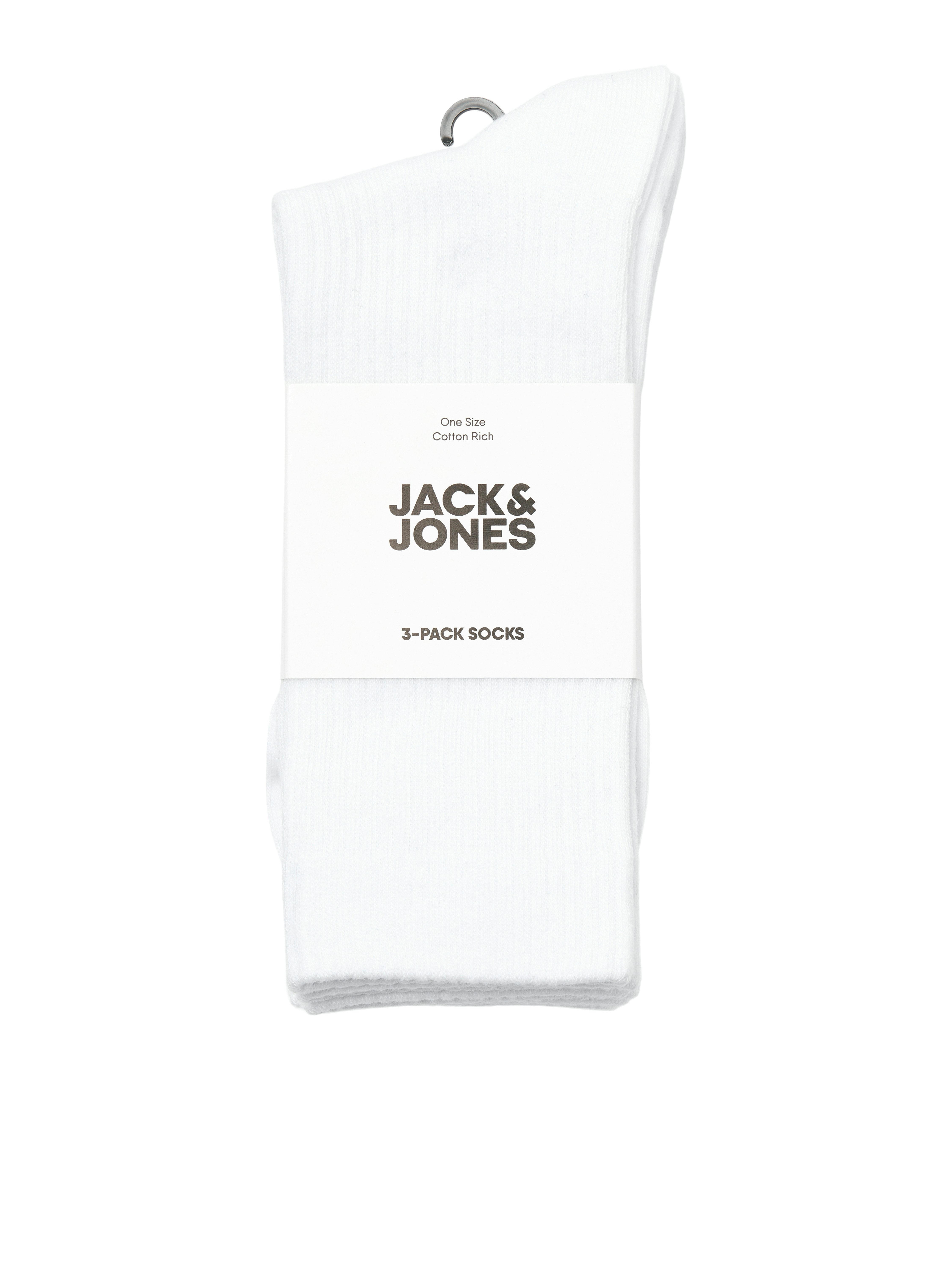 Jack & Jones Freizeitsocken JACSOHO TENNIS SOCKS 3 PACK NOOS (Packung, 3-Paar) mit Logostickerei