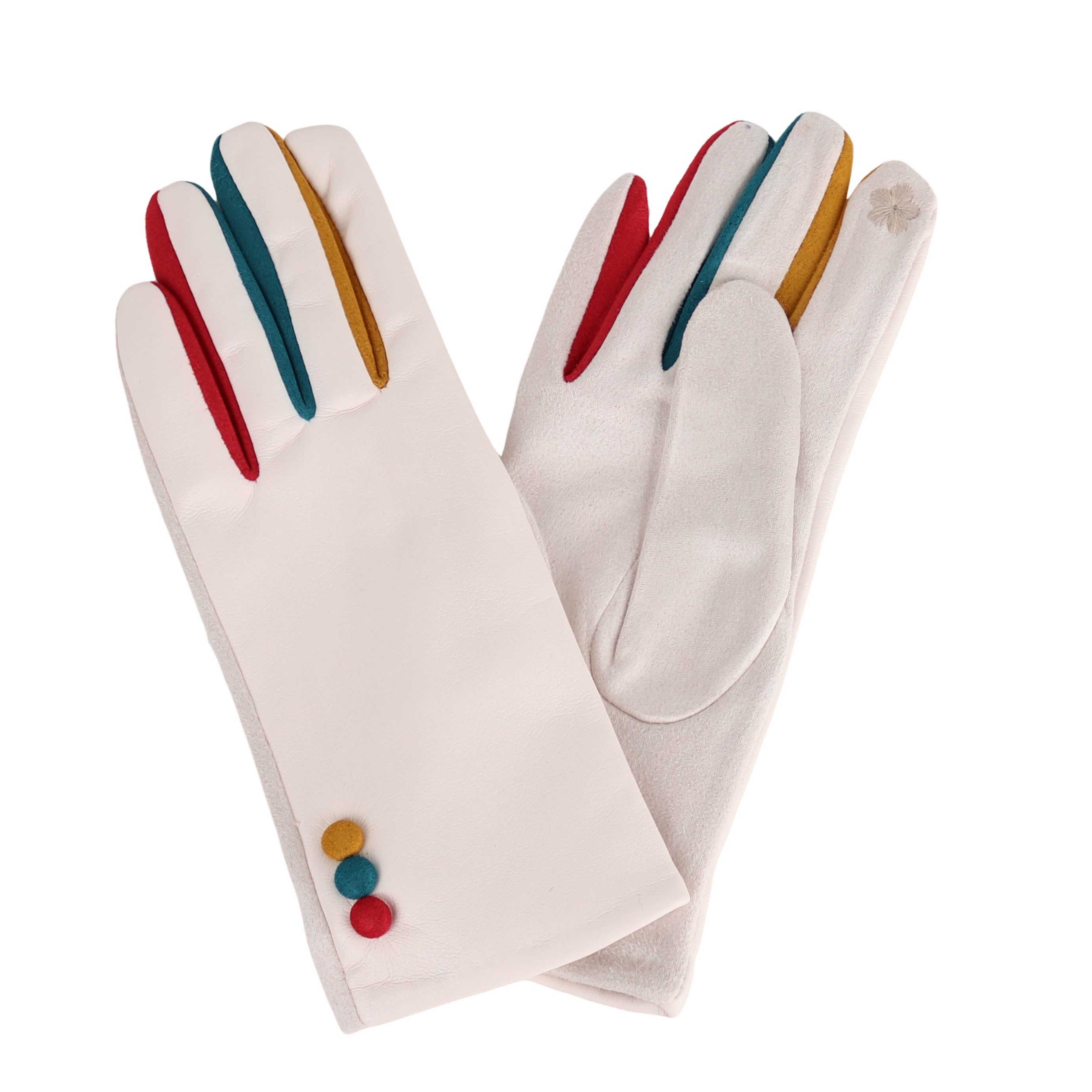 MIRROSI Lederhandschuhe Damen Touchscreen Handschuhe gefüttert günstig online kaufen