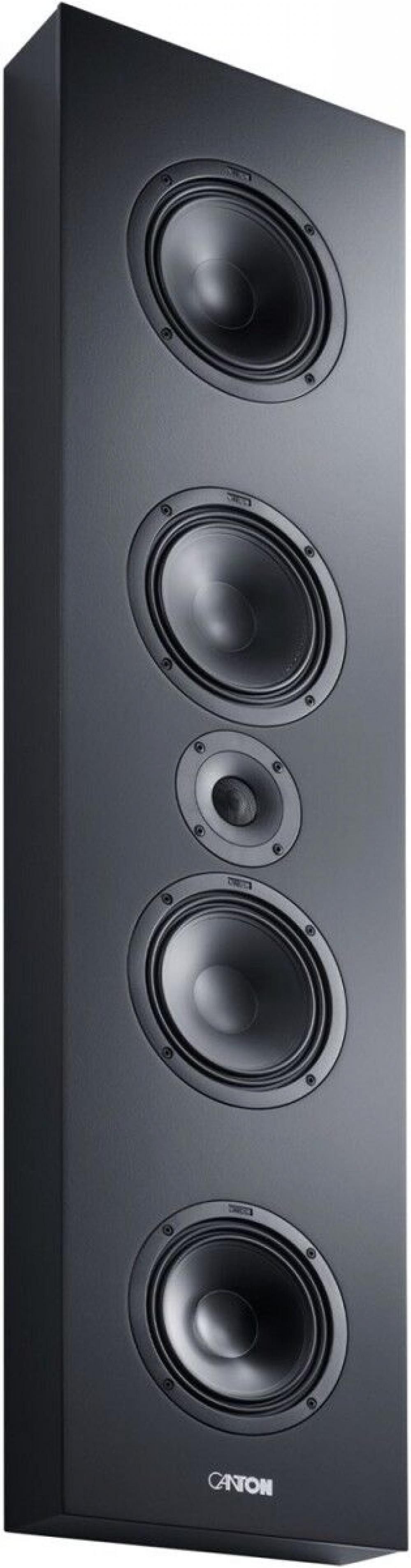 CANTON Atelier InWall 11 schwarz seidenmatt Einbaulautsprecher (140.0 W, Flache Bauweise, rahmenlose magnetische Abdeckung)