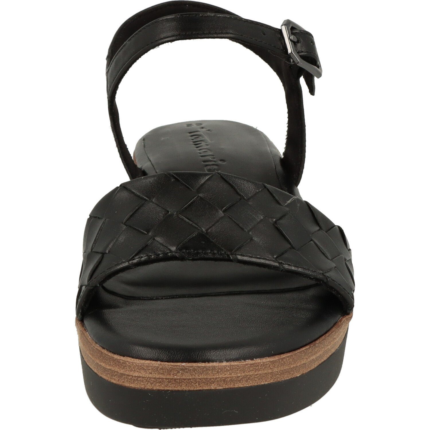 Tamaris Damen Black Komfort 1-28216-20 Schuhe Riemchen Sandalette Sandalette Leder