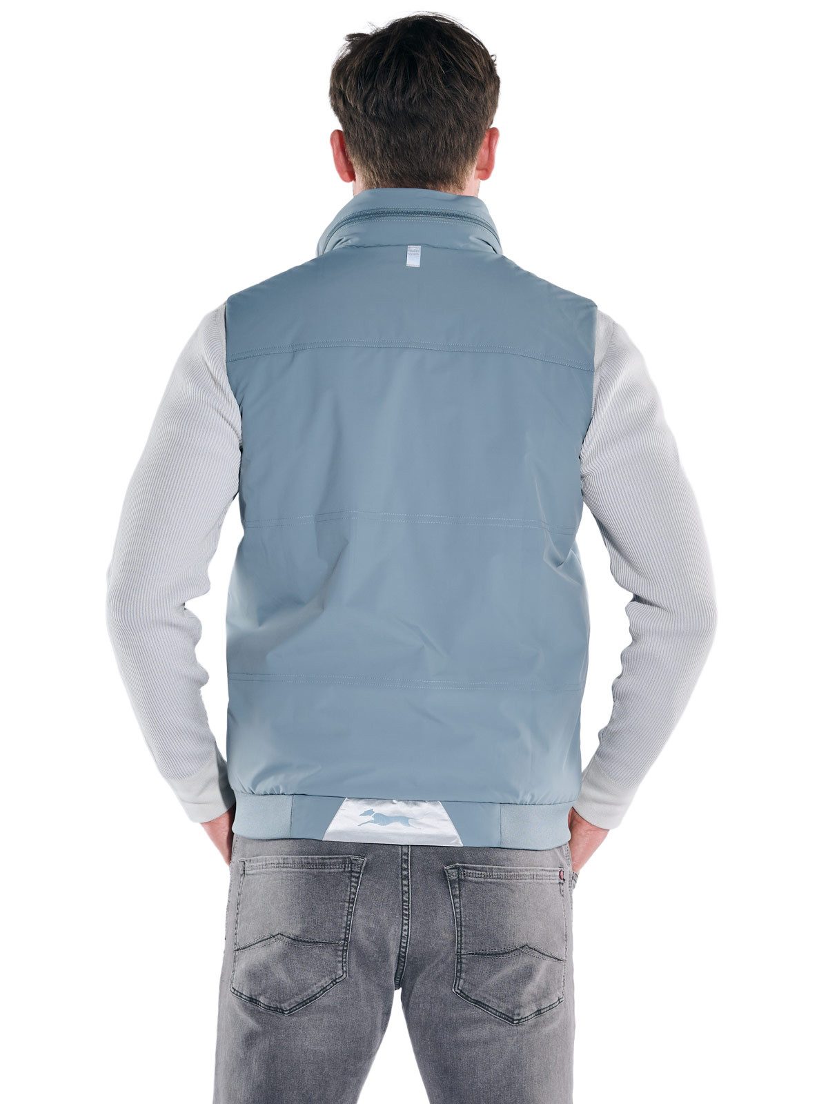 Engbers Kurzweste Herren Wattierte Performance-Weste, Mittelblau