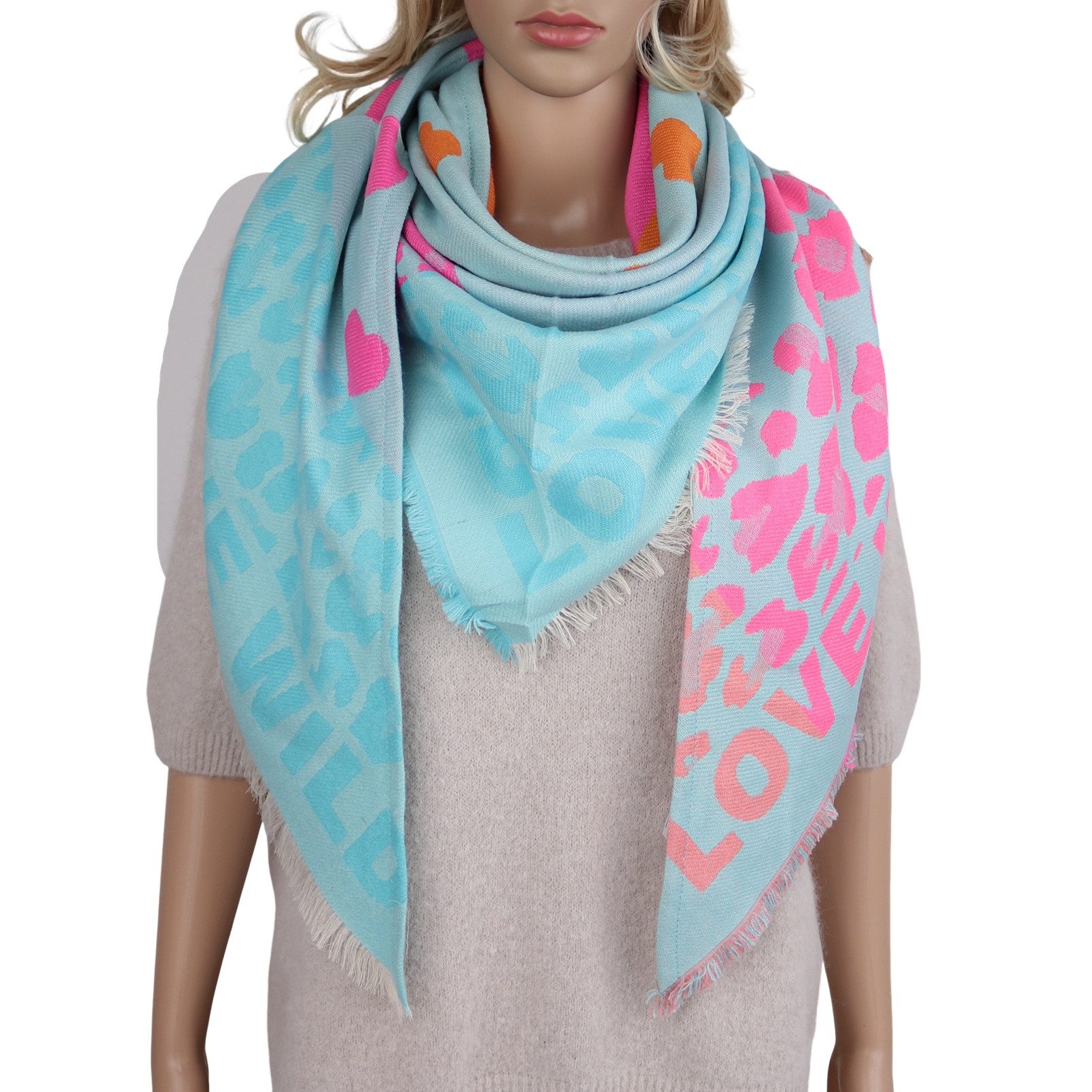 MIRROSI Dreieckstuch weicher und warmer XXL Dreiecksschal ca.190x95 cm, (ca günstig online kaufen