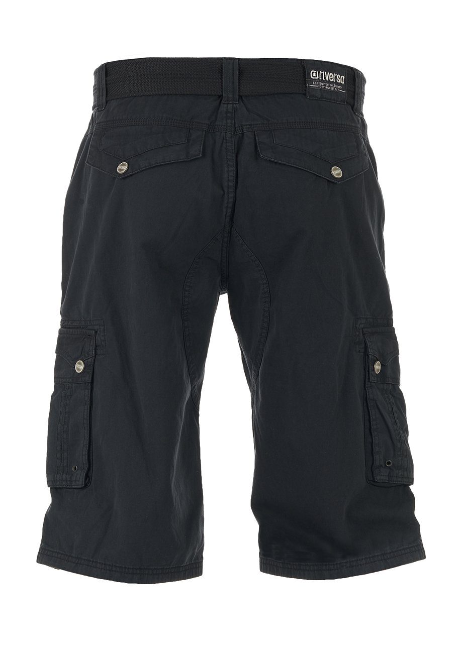 riverso Cargoshorts Herren Shorts RIVAnton Regular Fit Bermudashorts mit Gürtel