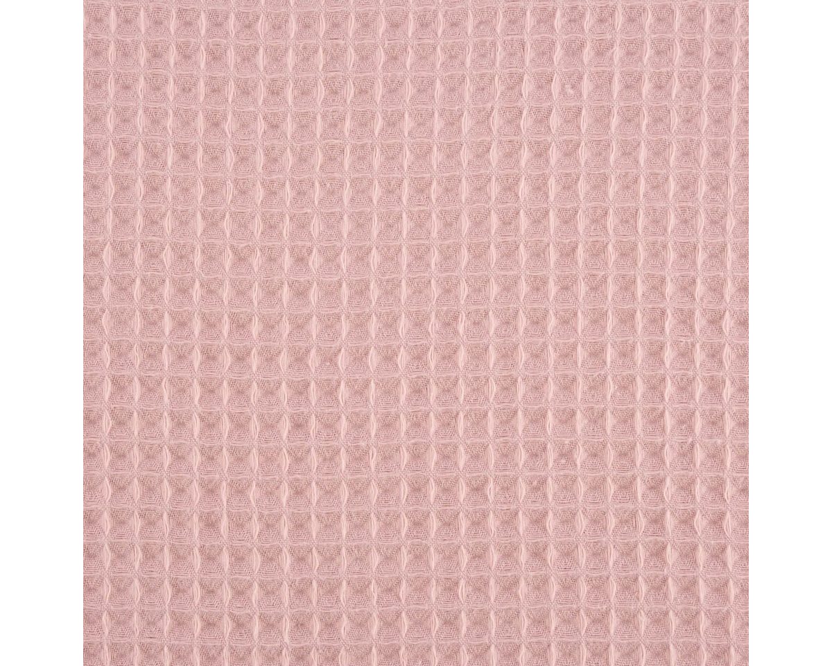 Thumbnail - SCHÖNER LEBEN. Stoff Bekleidungsstoff Waffelpique Waffelstoff Baumwolle uni dusty pink 1,45, atmungsaktiv