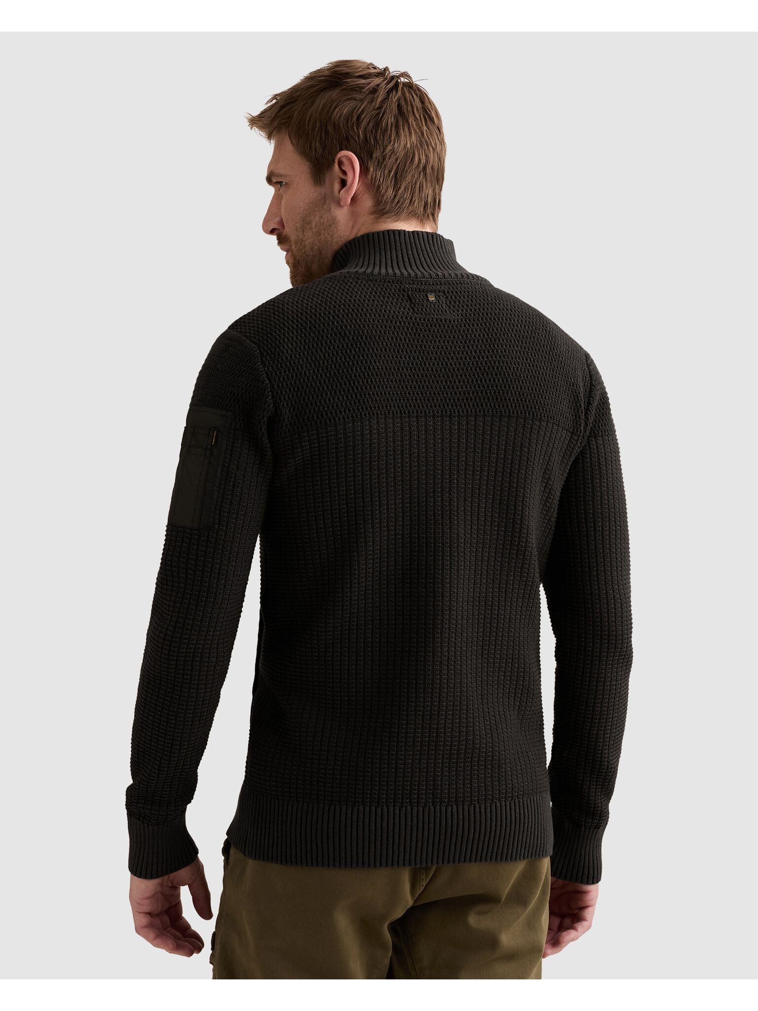 PME LEGEND Cardigan mit markanter Struktur, Baumwolle, Regular Fit – Bild 2 von 5