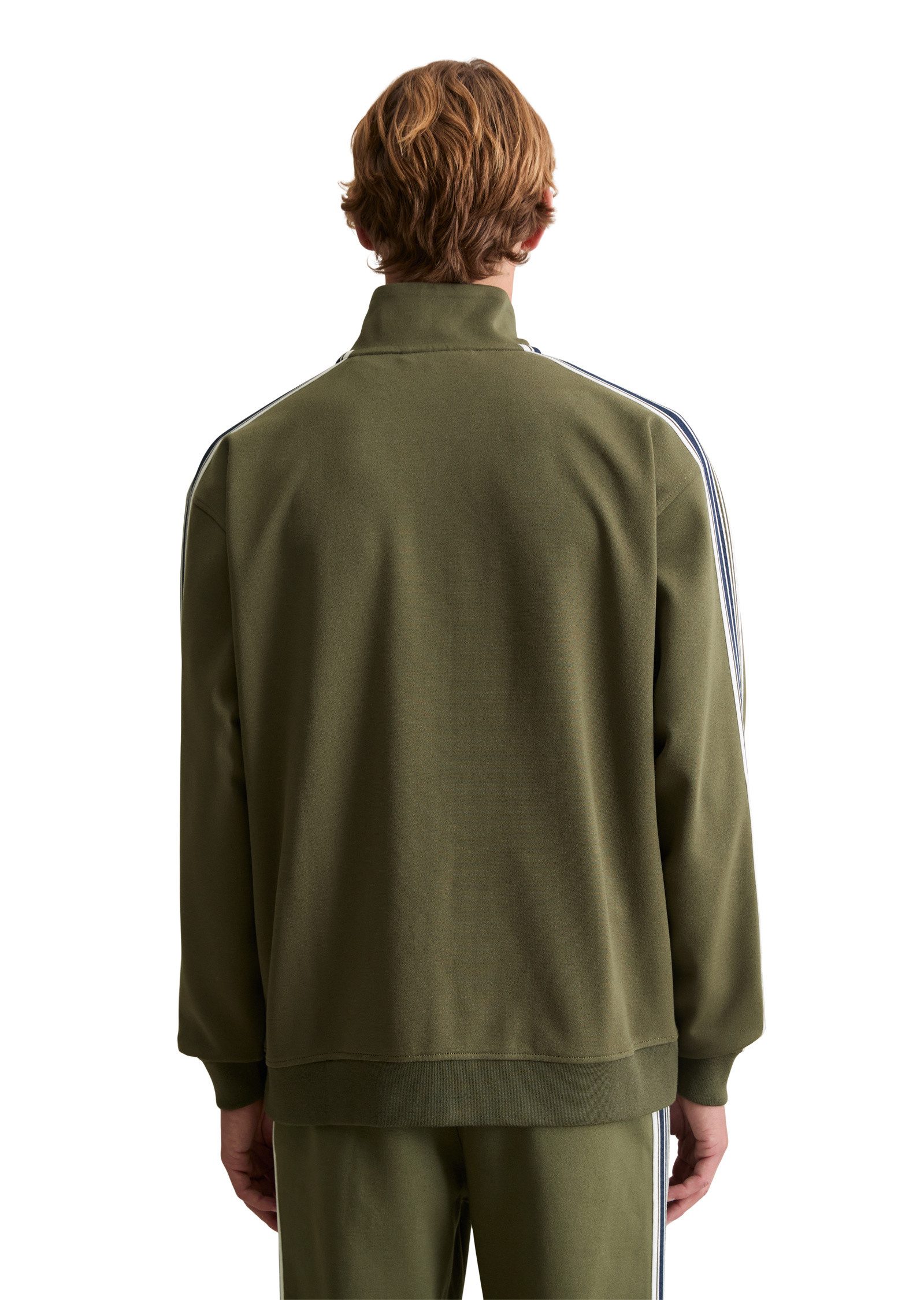 Marc O'Polo DENIM Sweatjacke mit Kontraststreifen