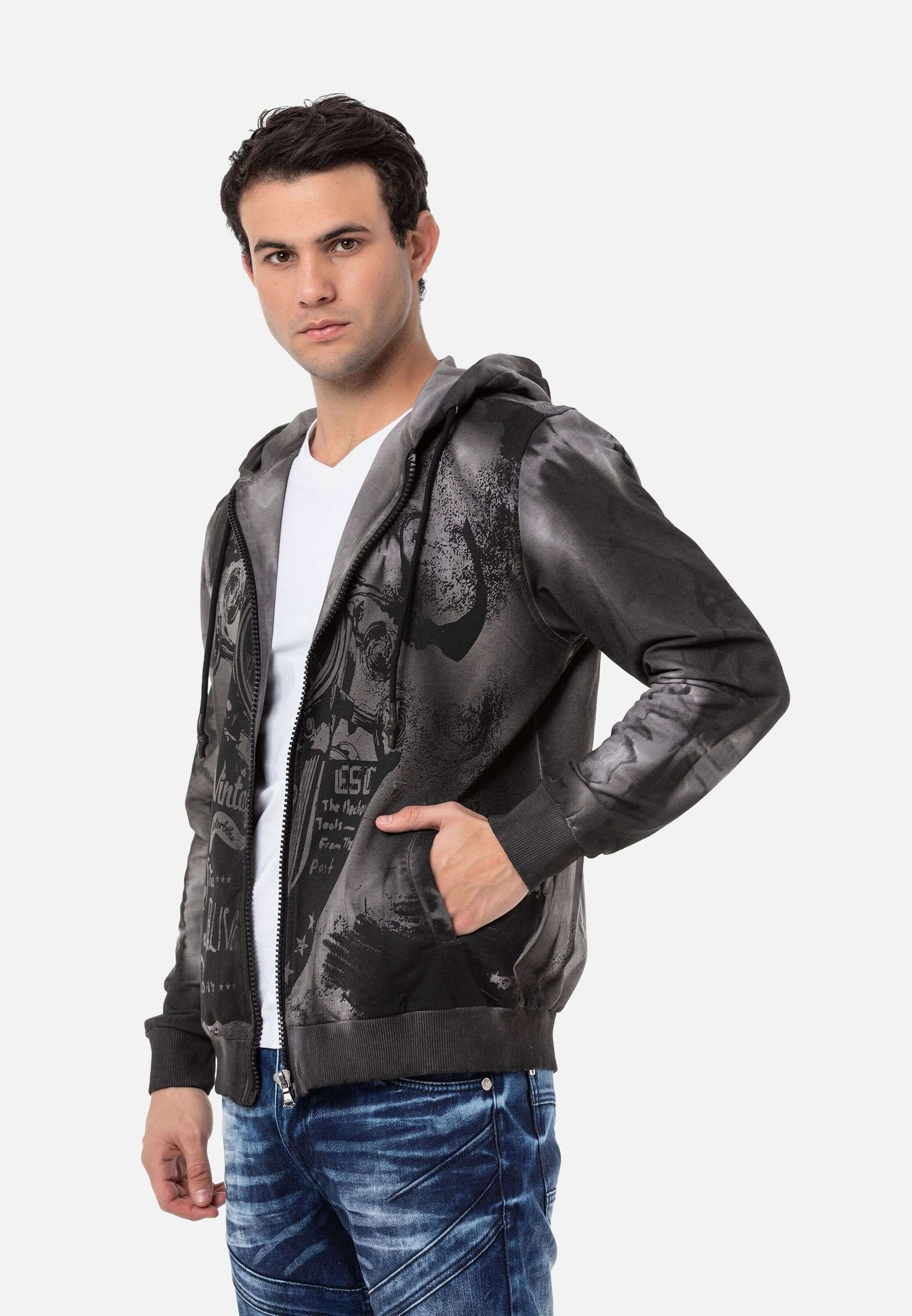 Cipo & Baxx Sweatjacke Jacken (1-tlg) mit Print, CL561