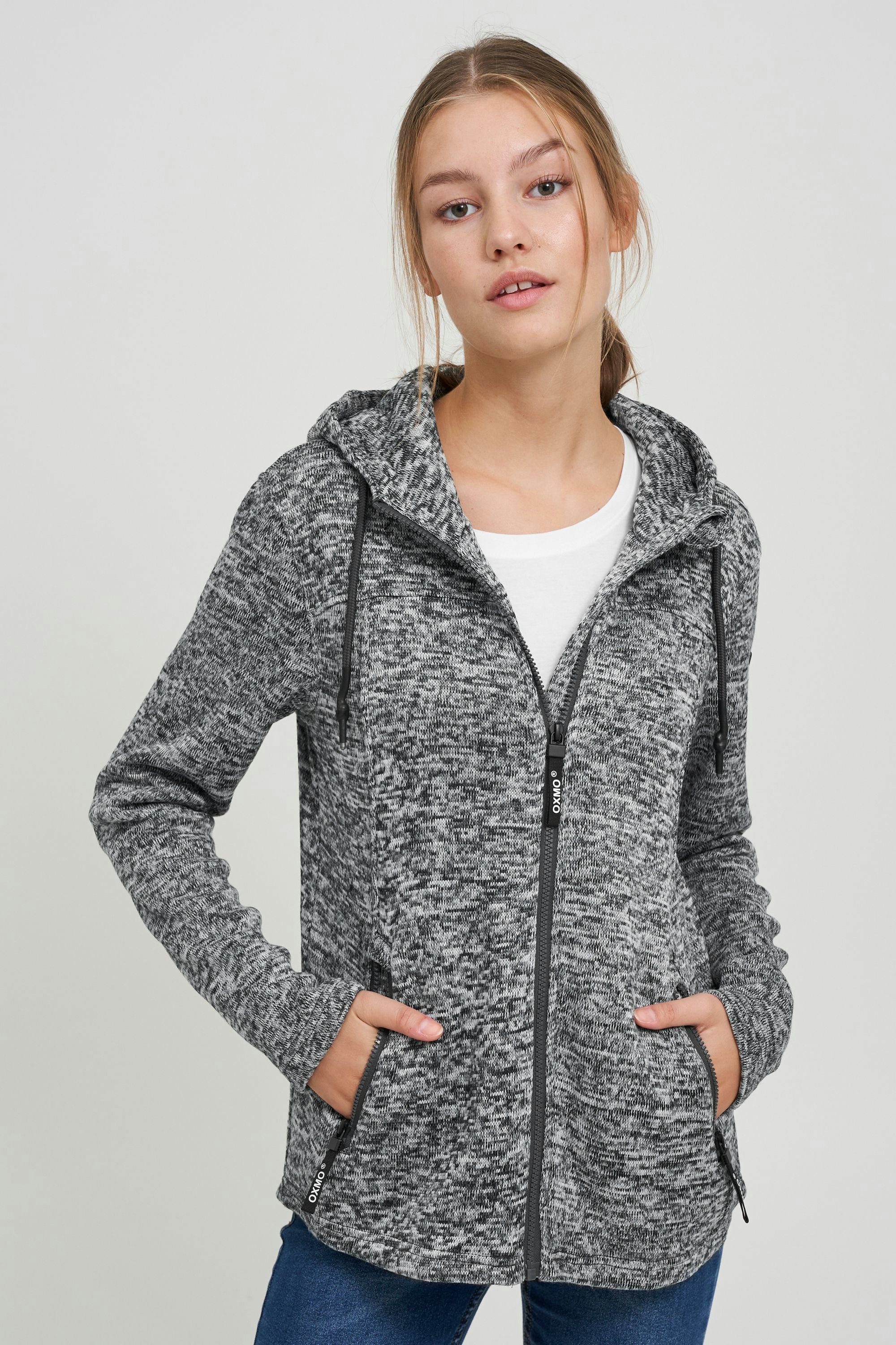 OXMO Fleecejacke OXKajsa Fleecejacke mit Kapuze