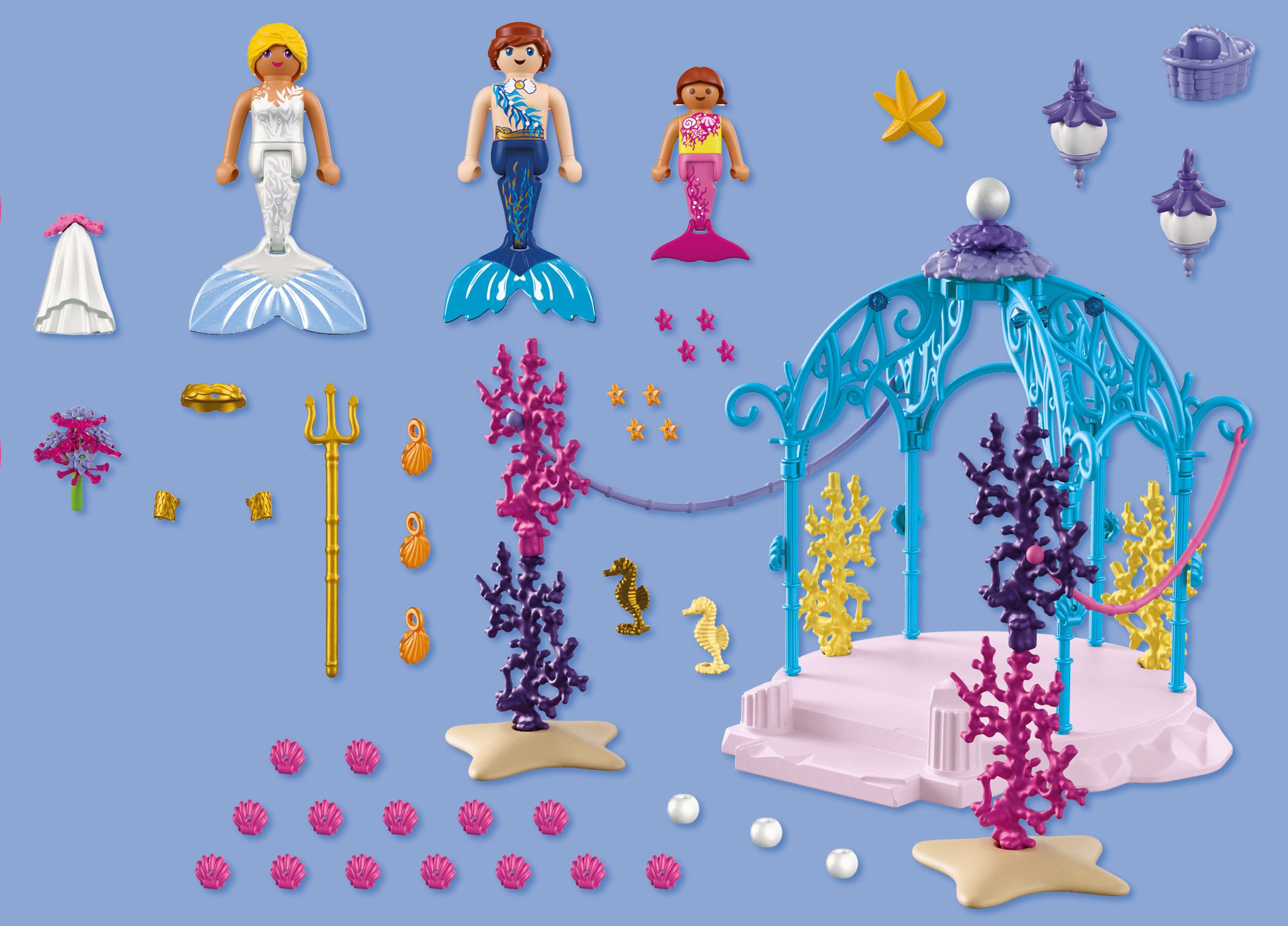 Playmobil® Unterwasserhochzeit (72104), Fantasy & Magic Konstruktions-Spielset, (99 St), Made in Europe