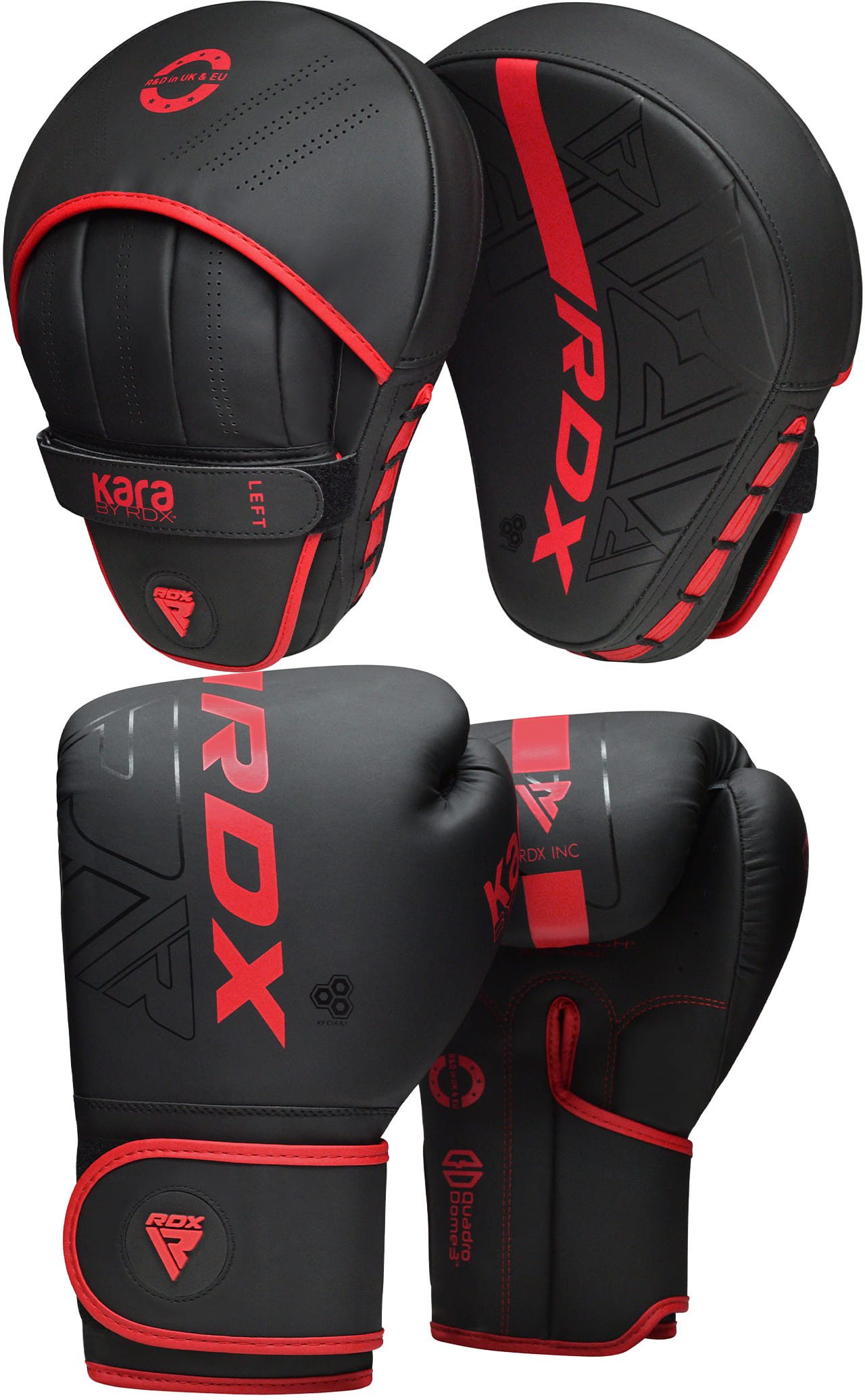 RDX Sports Boxhandschuhe RDX Boxing Pads Focus Mitts Muay Thai Handschuhe MMA Punching Training