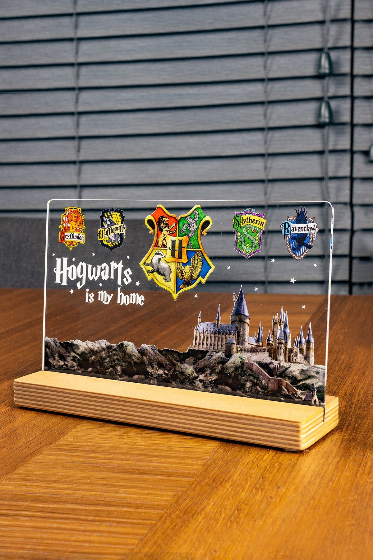 Geschenkelampe Acrylglasbild Hogwarts Dekoaufsteller UV-Druck Geschenke günstig online kaufen
