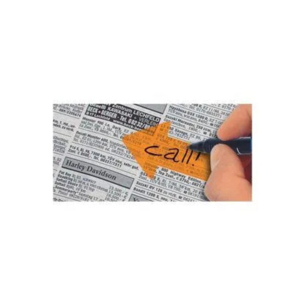 Sigel Haftnotizblock Haftmarker Folie gr. Pfeil 55 x 137mm grün/blau/pink/gelb/orange, Farbige Pfeil-Haftstreifen aus transparenter Folie
