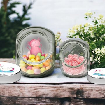 Mr. & Mrs. Panda Vorratsglas XL 2000ml Einhorn Sekt - Weiß - Geschenk, Süßigkeitendose, Snackdose, Premium Glas, (1-tlg), Hochwertiger Druck