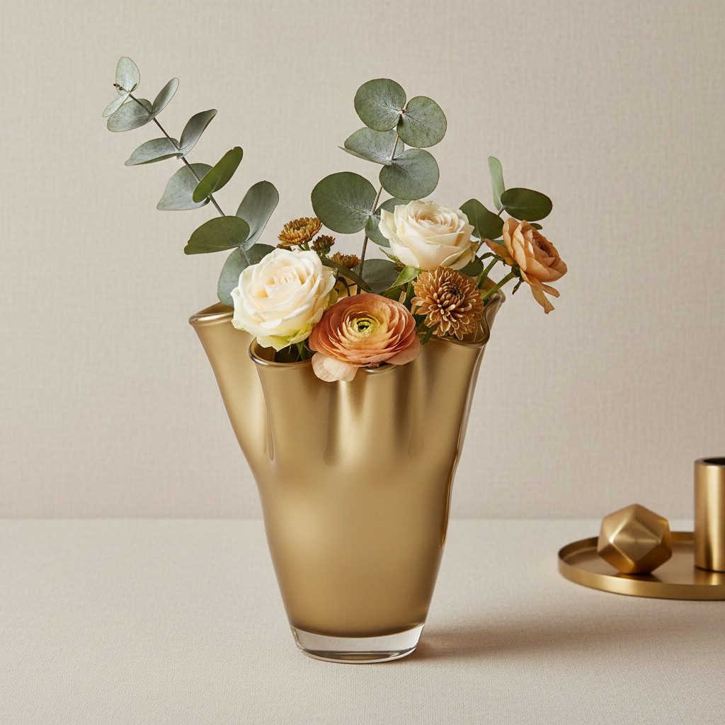 Signature Home Collection Tischvase (1 Stück, 1 St., 1x Glasvase), Handgefertigt in Europa, mundgeblasene Glasvase in Premiumqualität