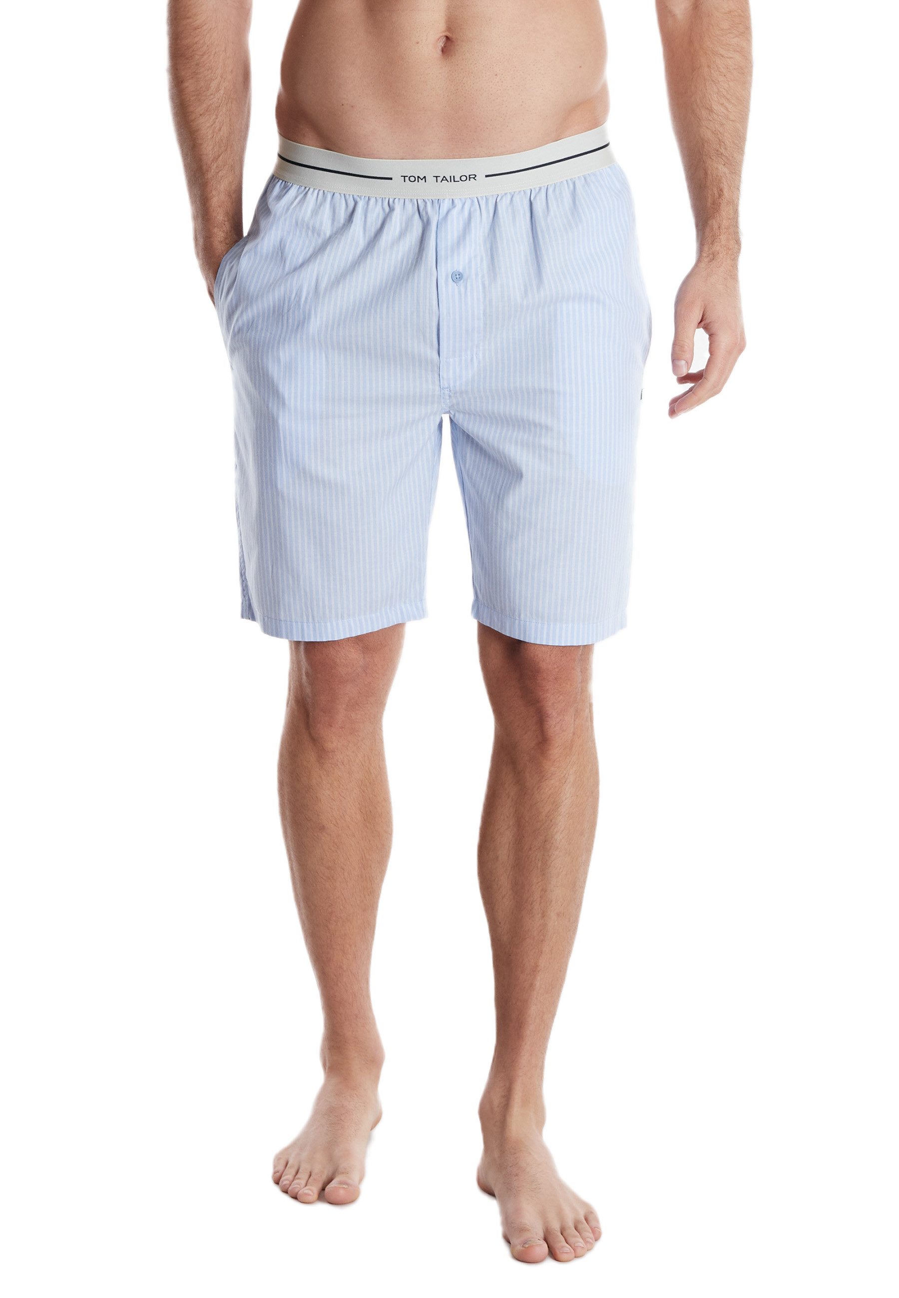 TOM TAILOR Bermudas Dakota Logobund, Seitentaschen, locker, bequem, kühlend, elastisch